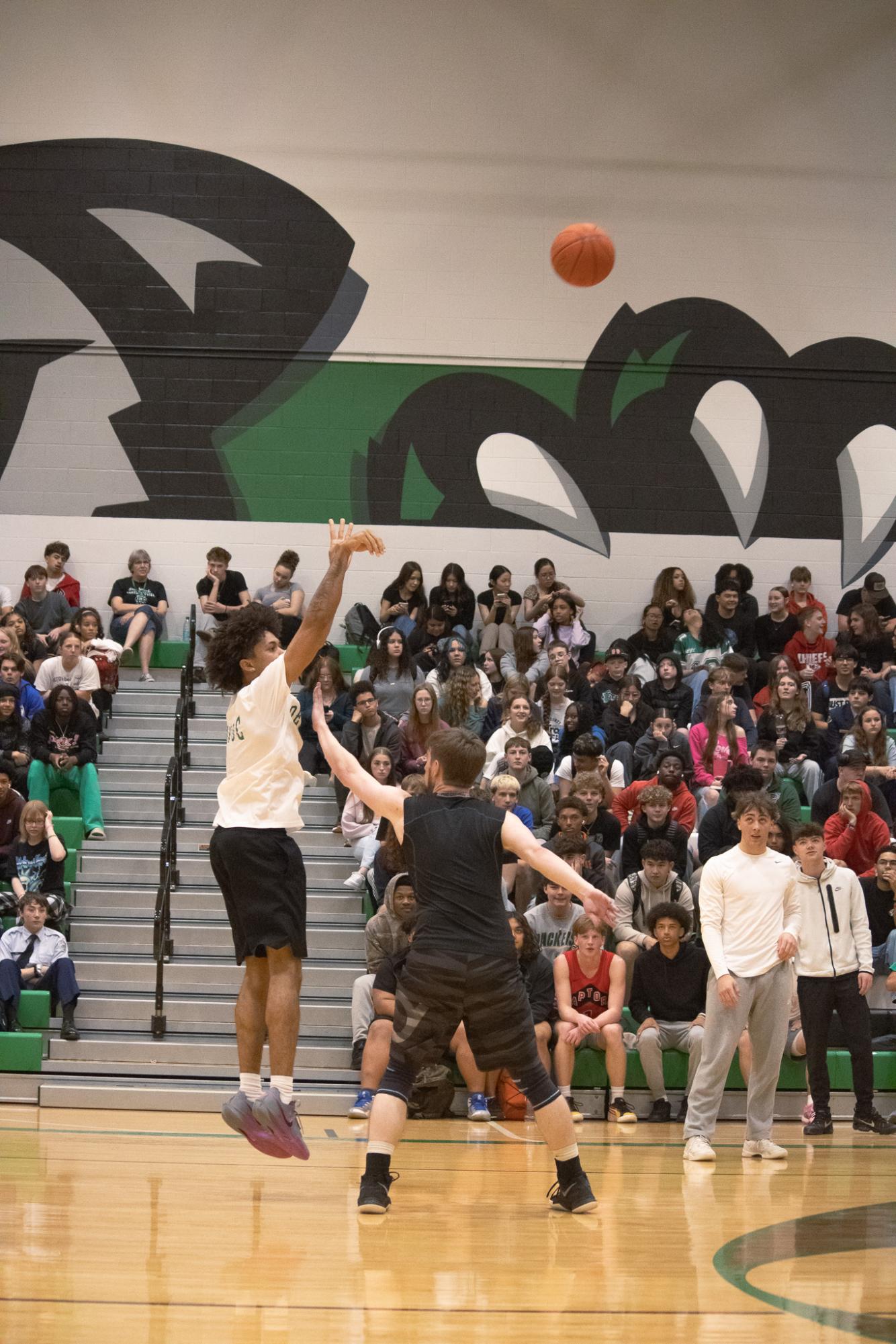 Senior vs. Staff basketball game (Photos by Persephone Ivy)