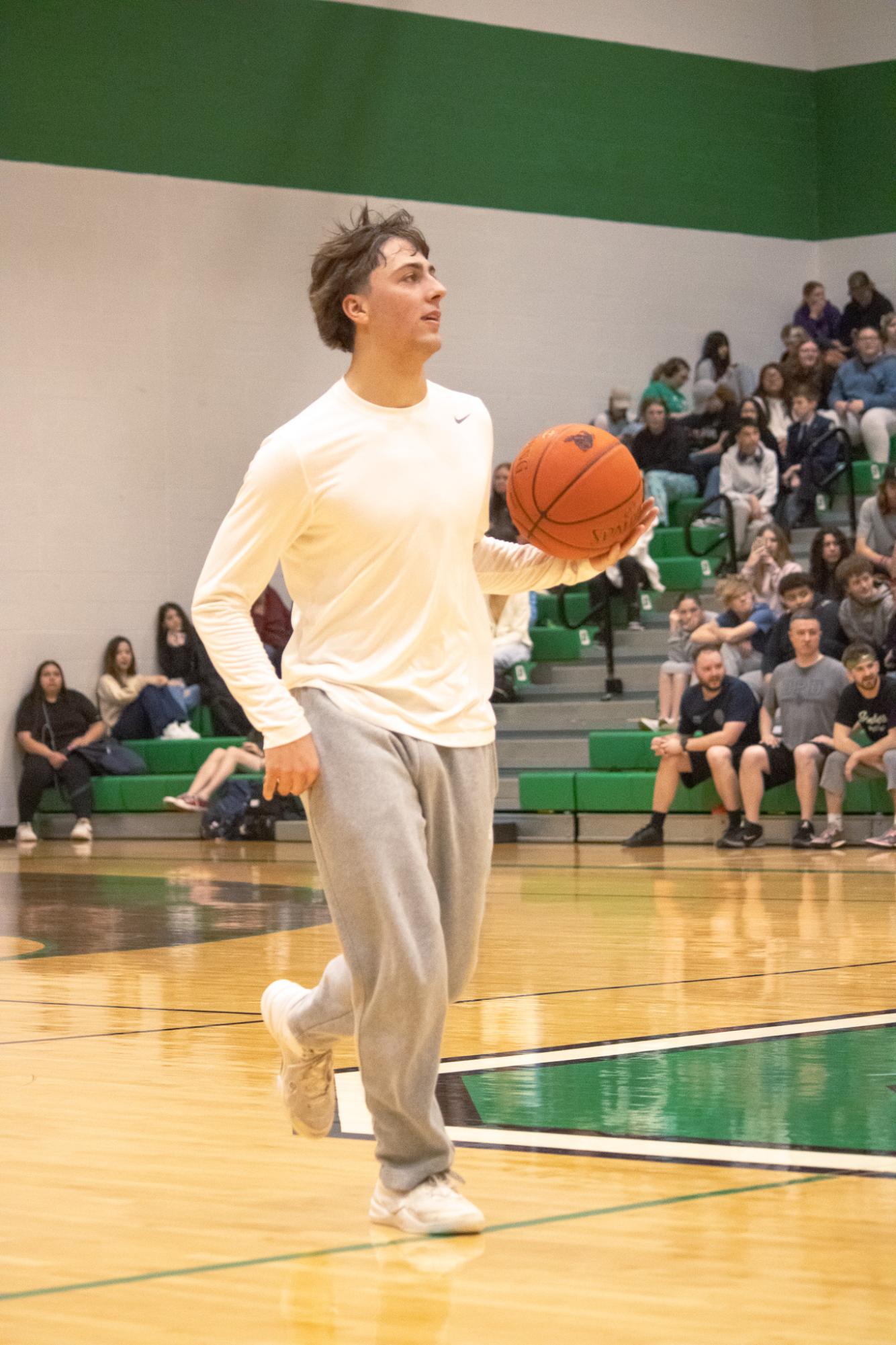 Senior vs. Staff basketball game (Photos by Persephone Ivy)
