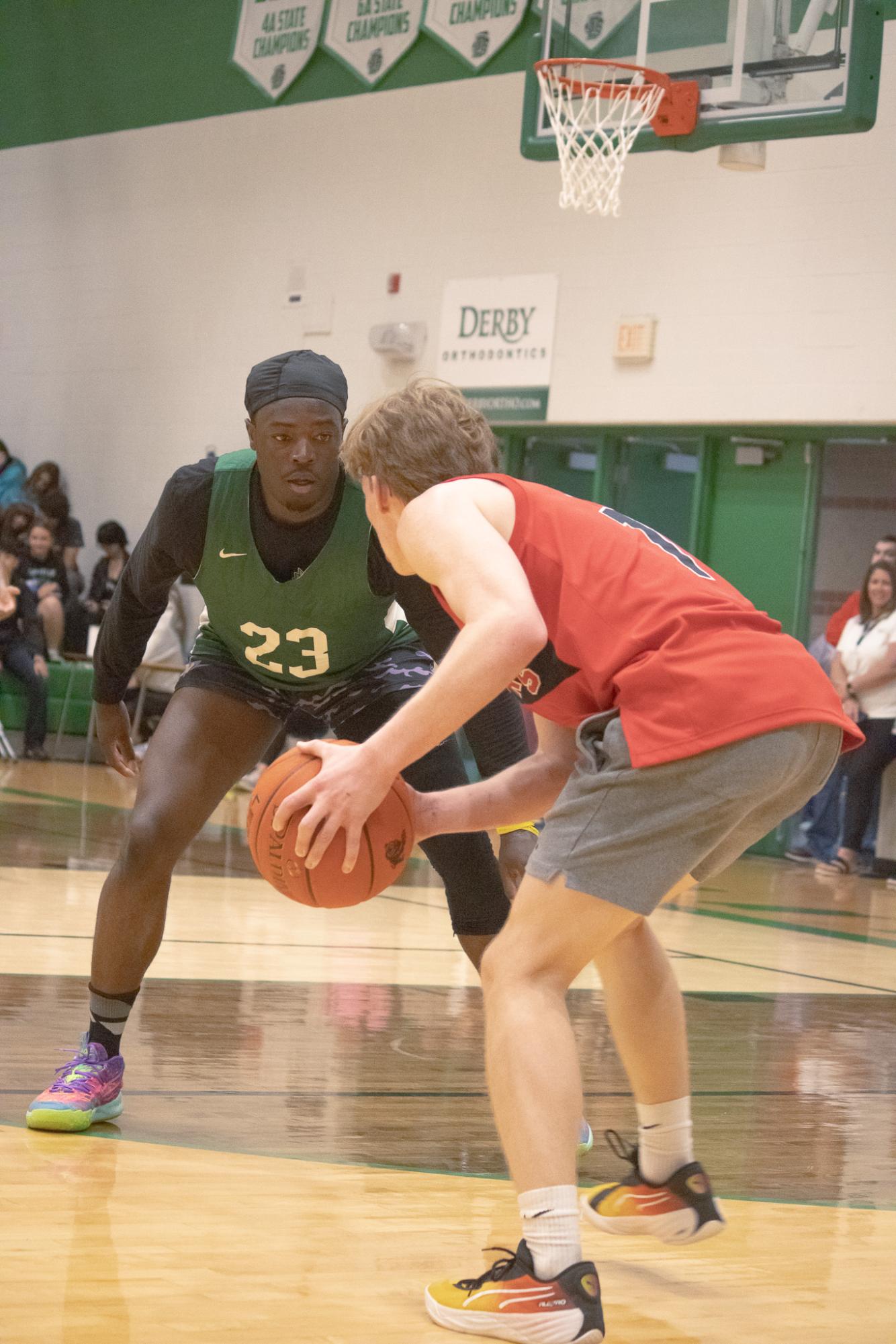 Senior vs. Staff basketball game (Photos by Persephone Ivy)