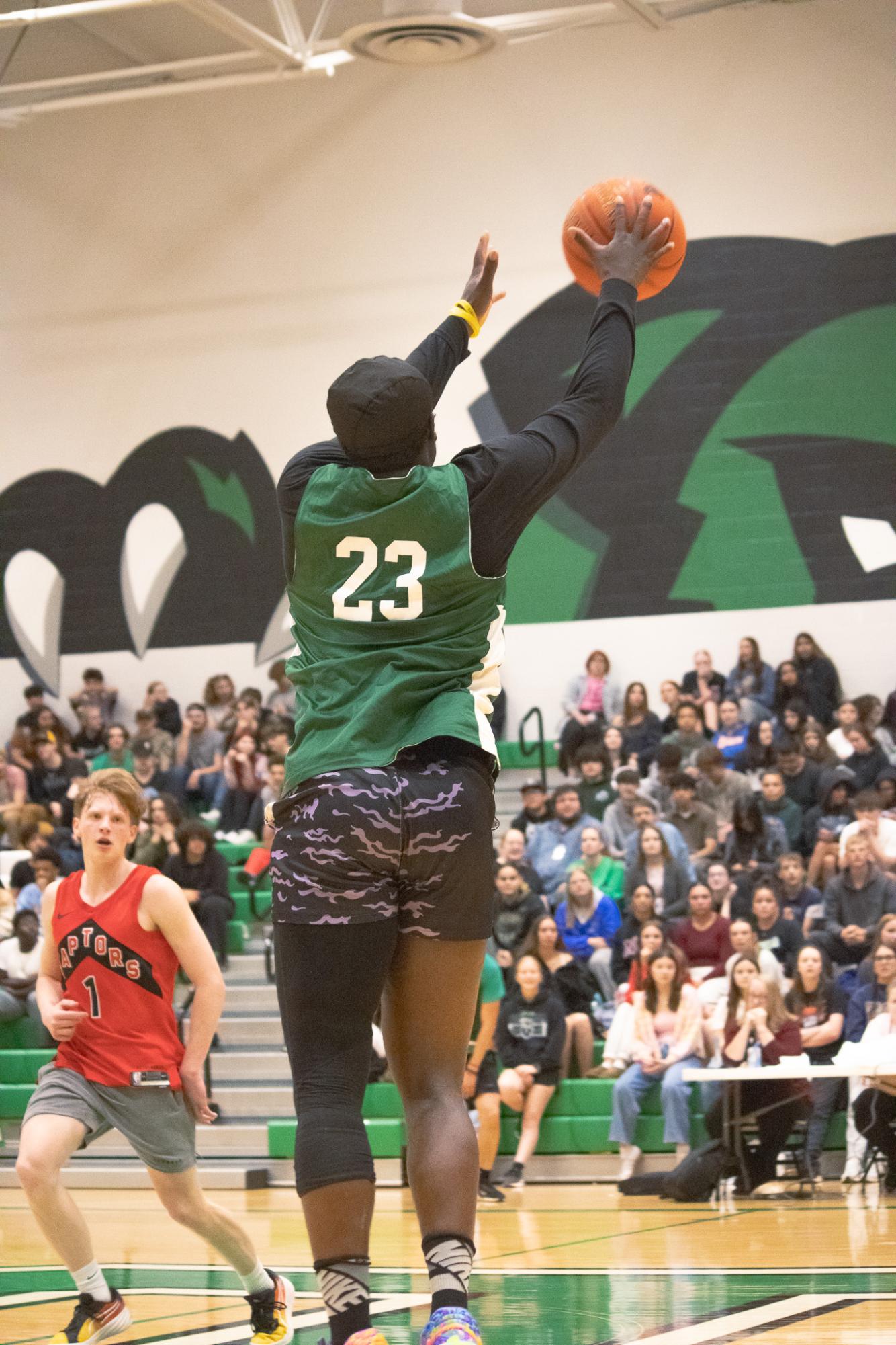 Senior vs. Staff basketball game (Photos by Persephone Ivy)
