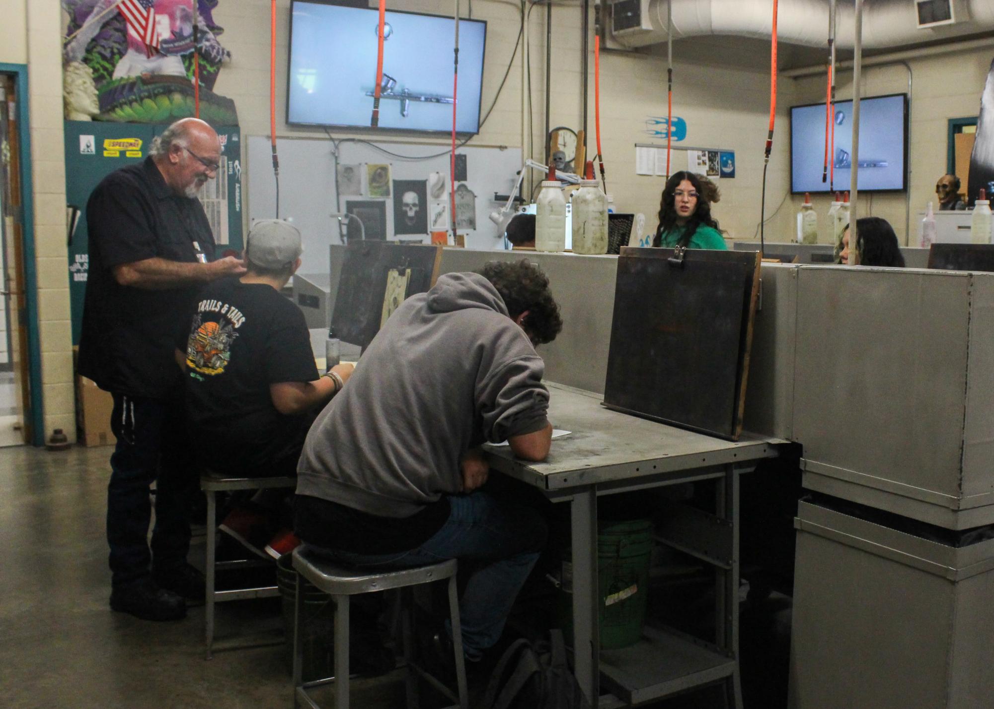 Beginning of year airbrush (photography by Alex Flores)