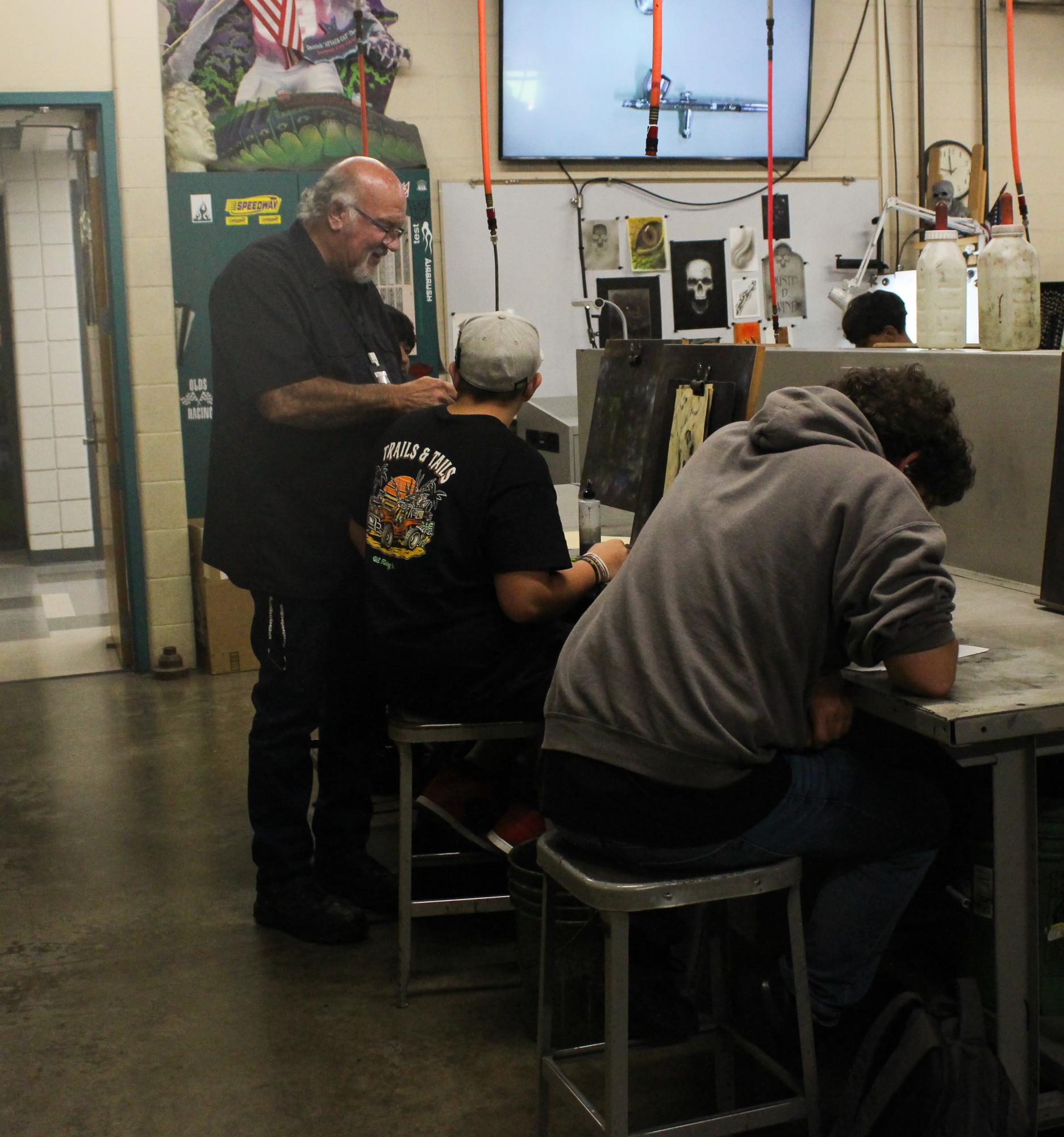Beginning of year airbrush (photography by Alex Flores)