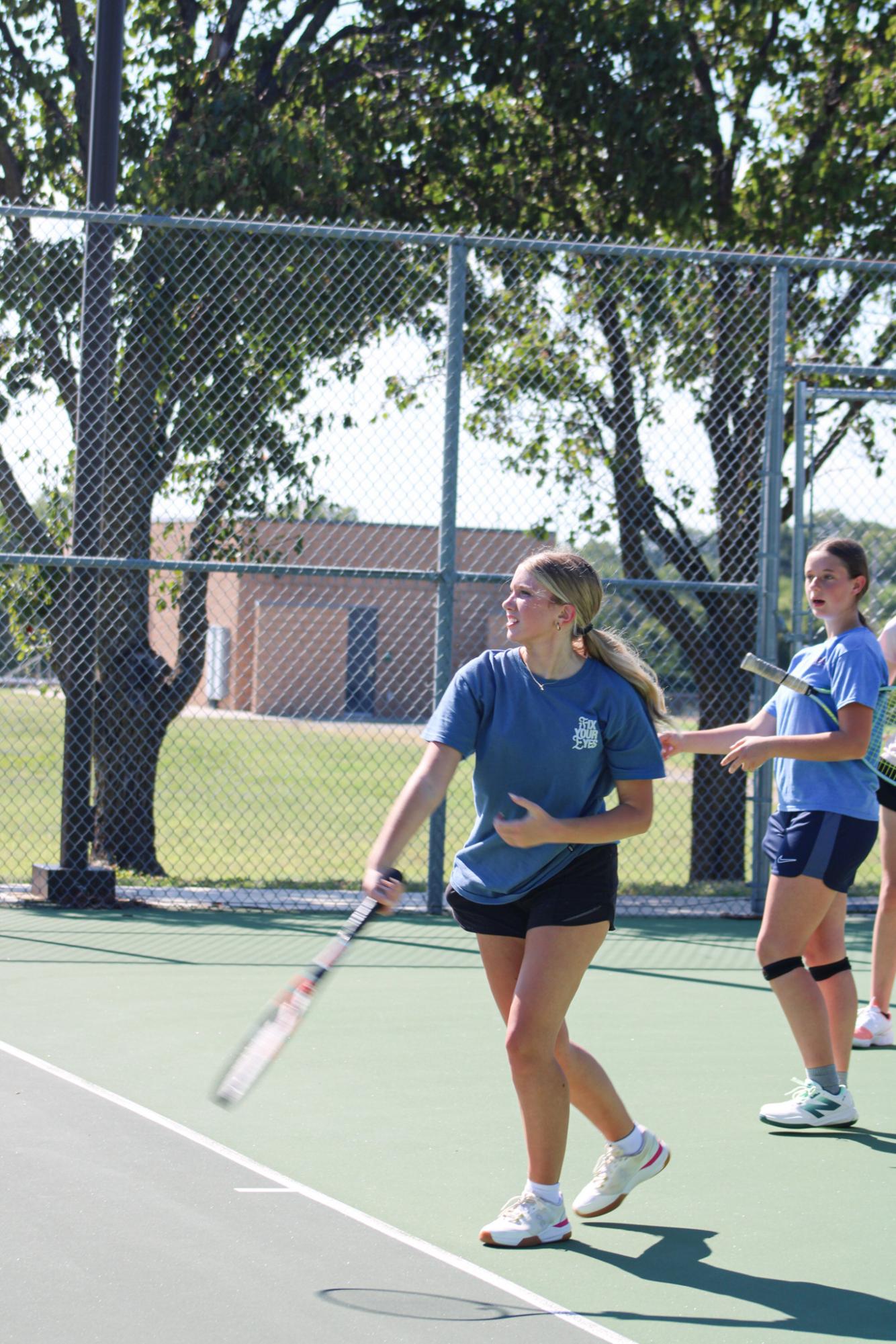 Tennis Practice (Photos by Kaelyn Kissack)