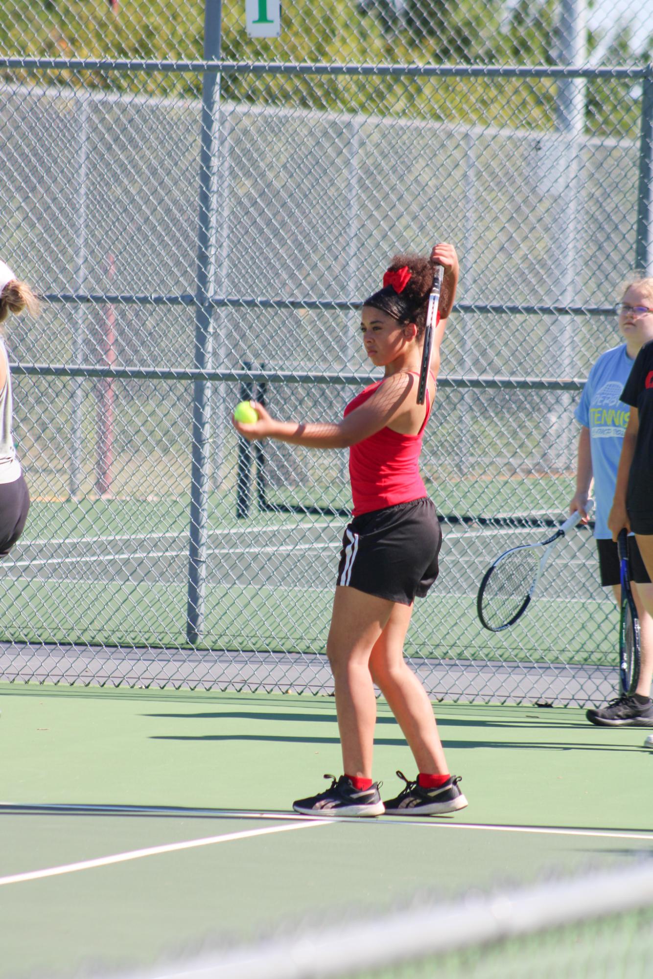 Tennis Practice (Photos by Kaelyn Kissack)