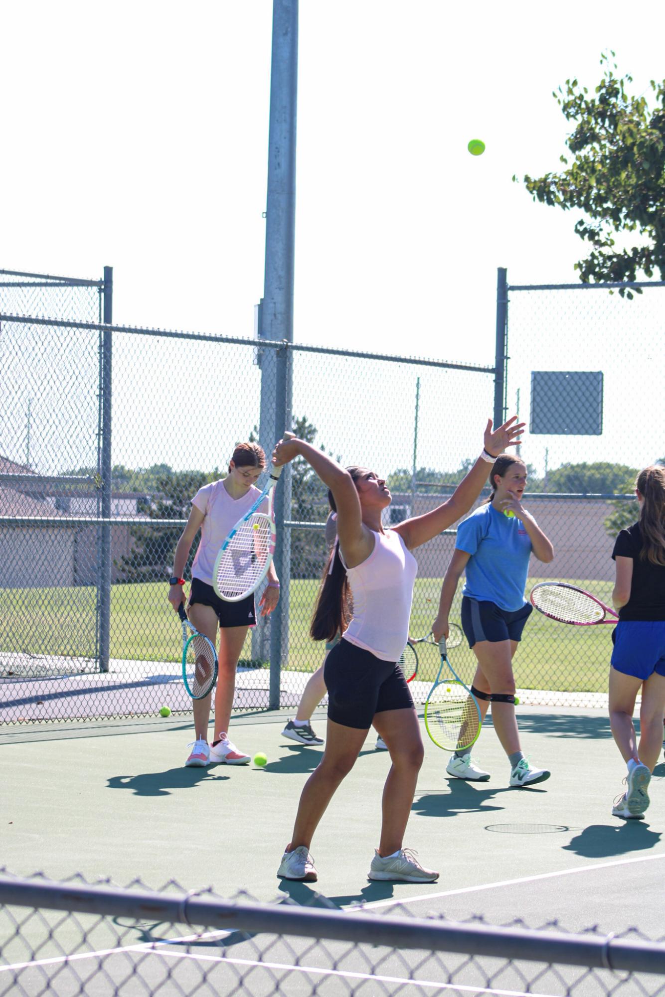 Tennis Practice (Photos by Kaelyn Kissack)