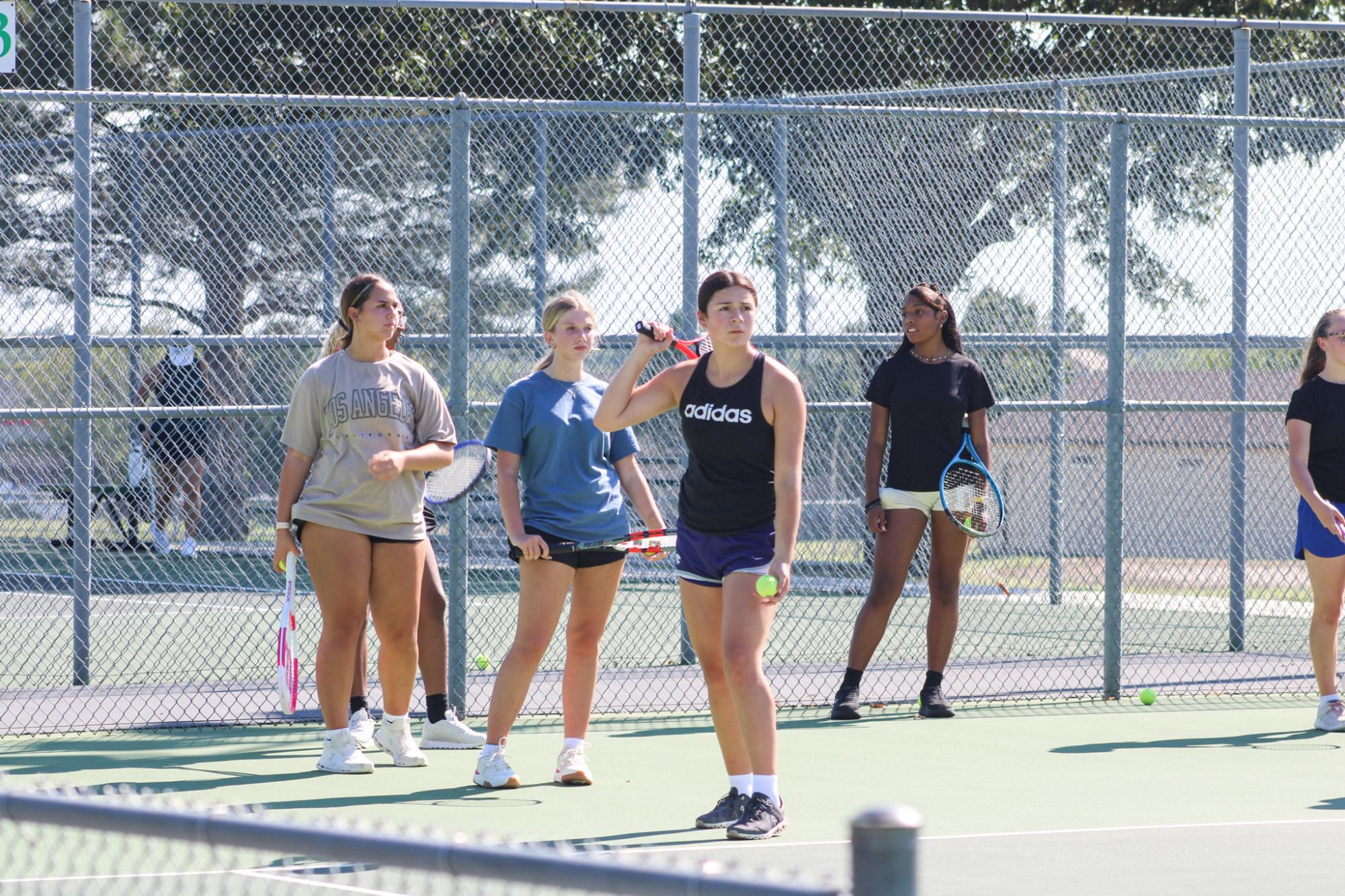 Tennis Practice (Photos by Kaelyn Kissack)