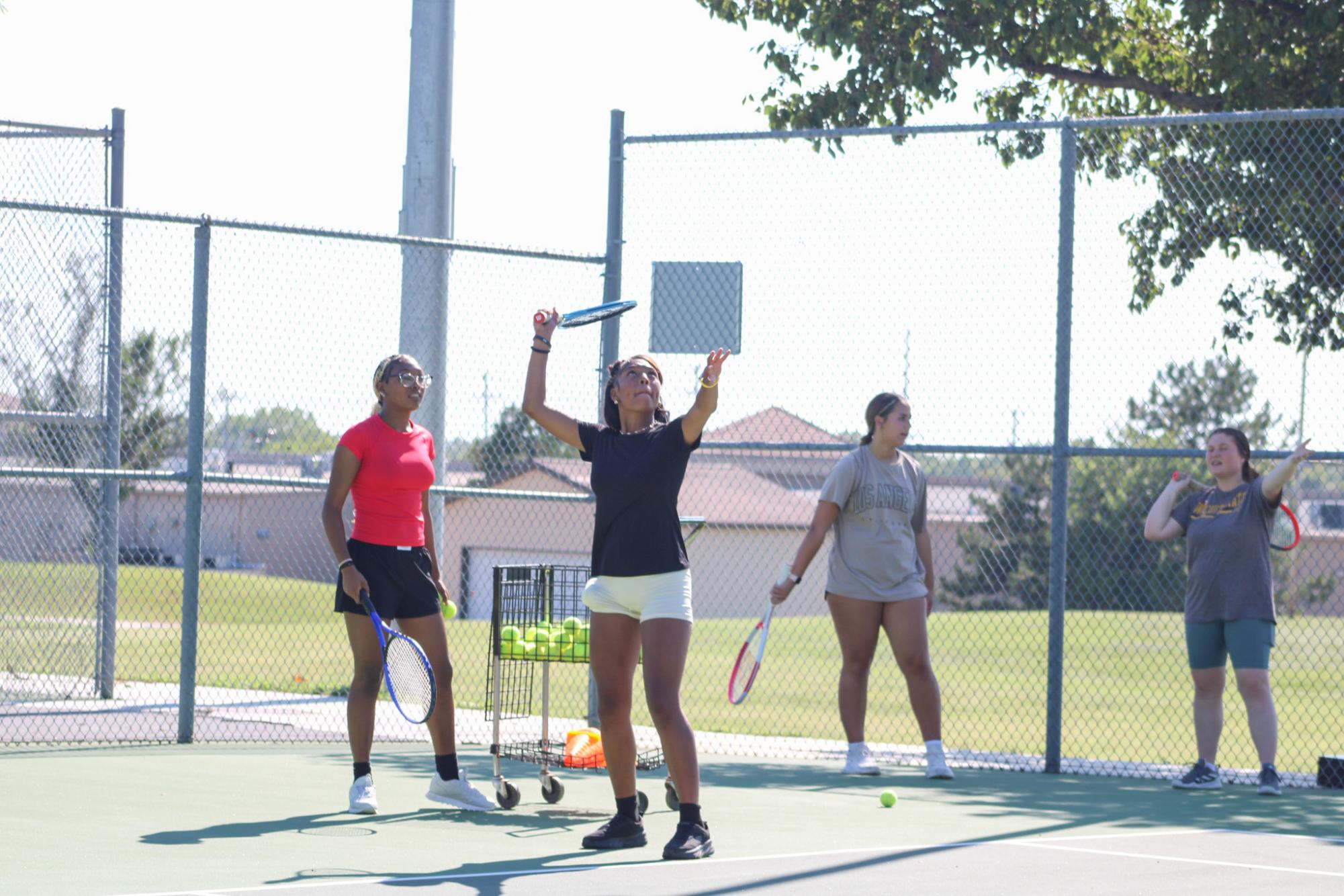 Tennis Practice (Photos by Kaelyn Kissack)