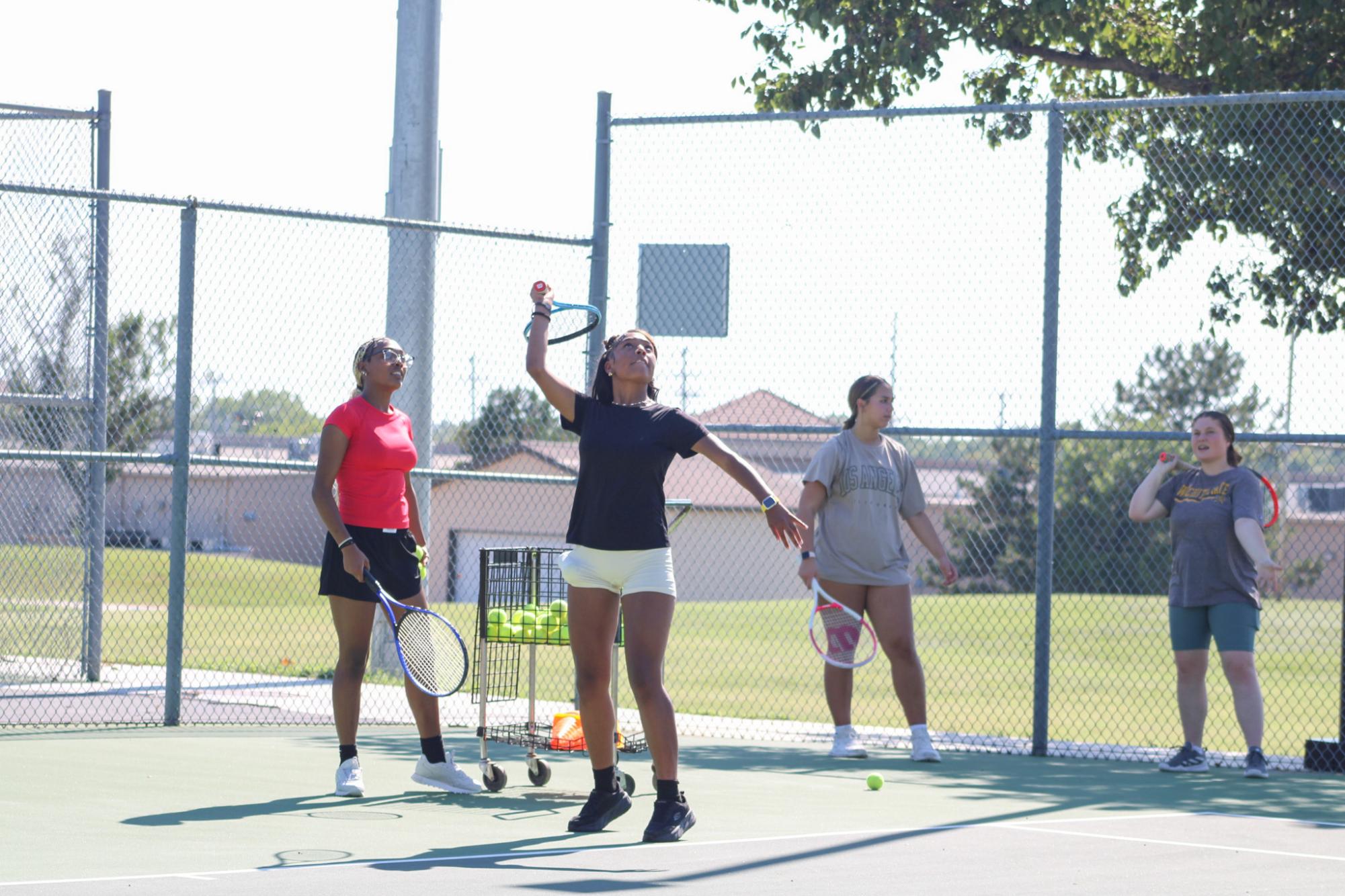 Tennis Practice (Photos by Kaelyn Kissack)