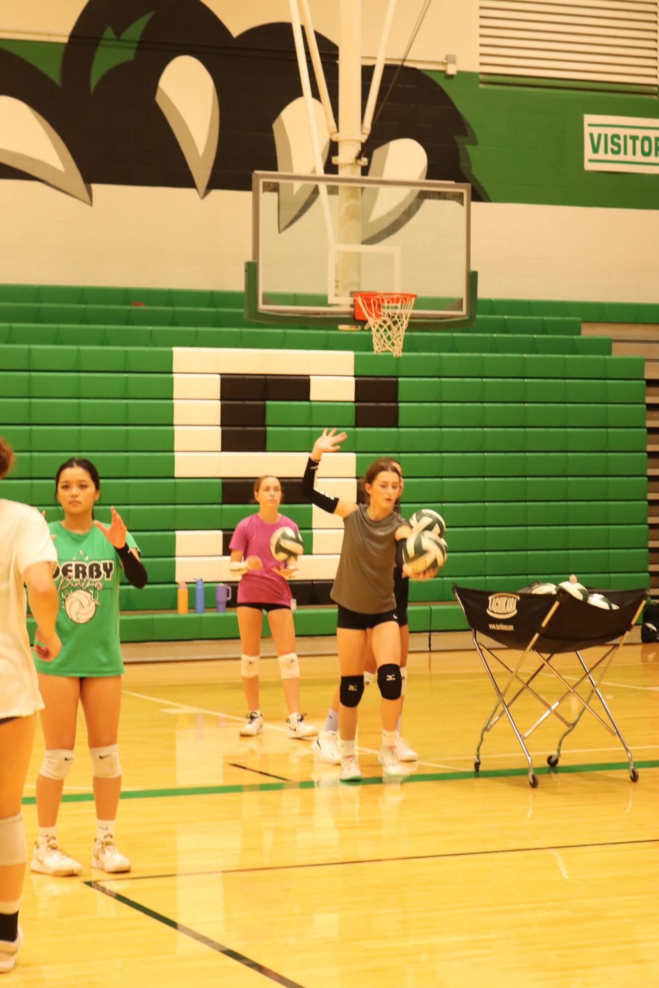 Volleyball practice (Photos by Tripp Stratton)