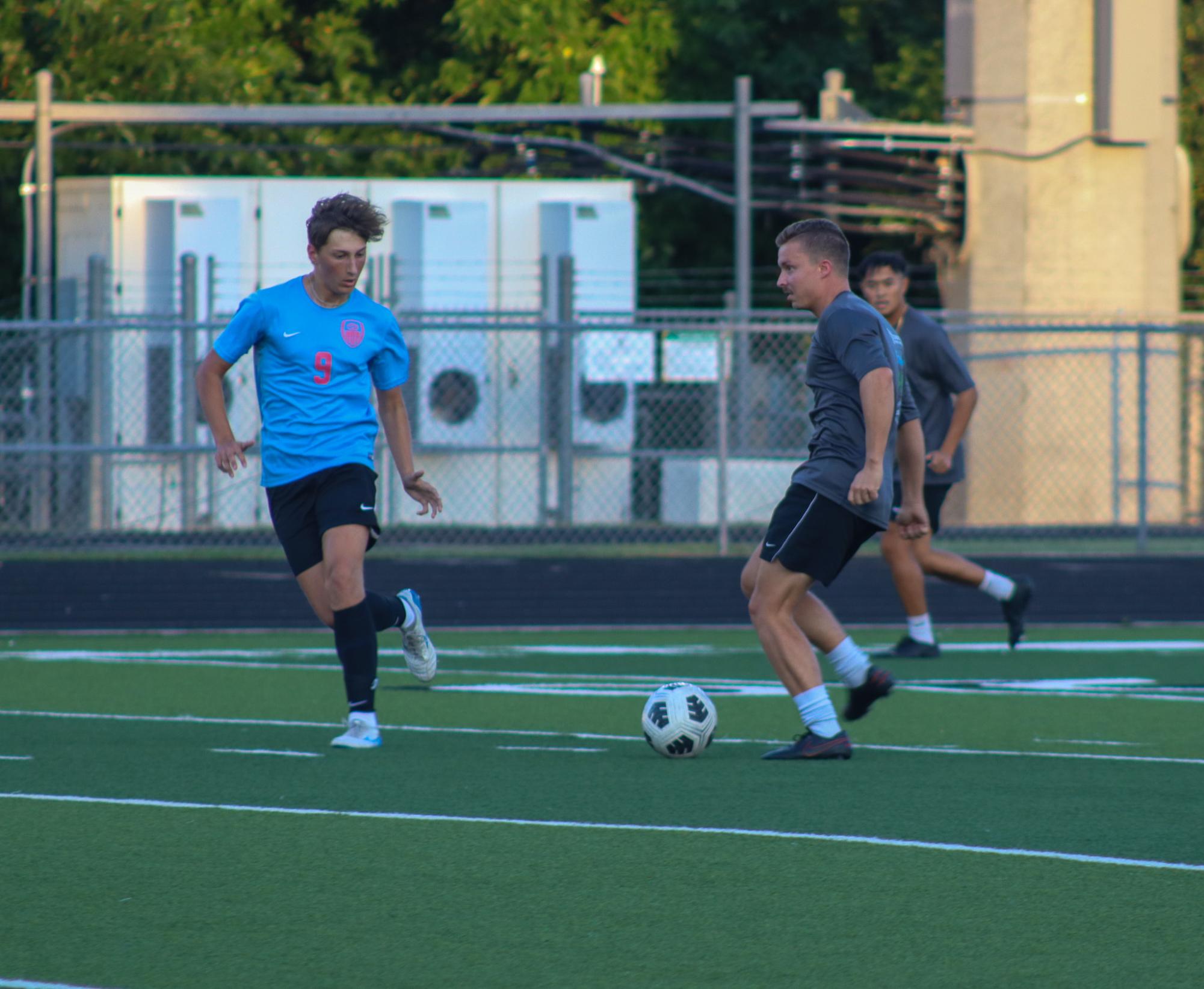 Boys varsity soccer vs. Alumni game (Photos by Delainey Stephenson)