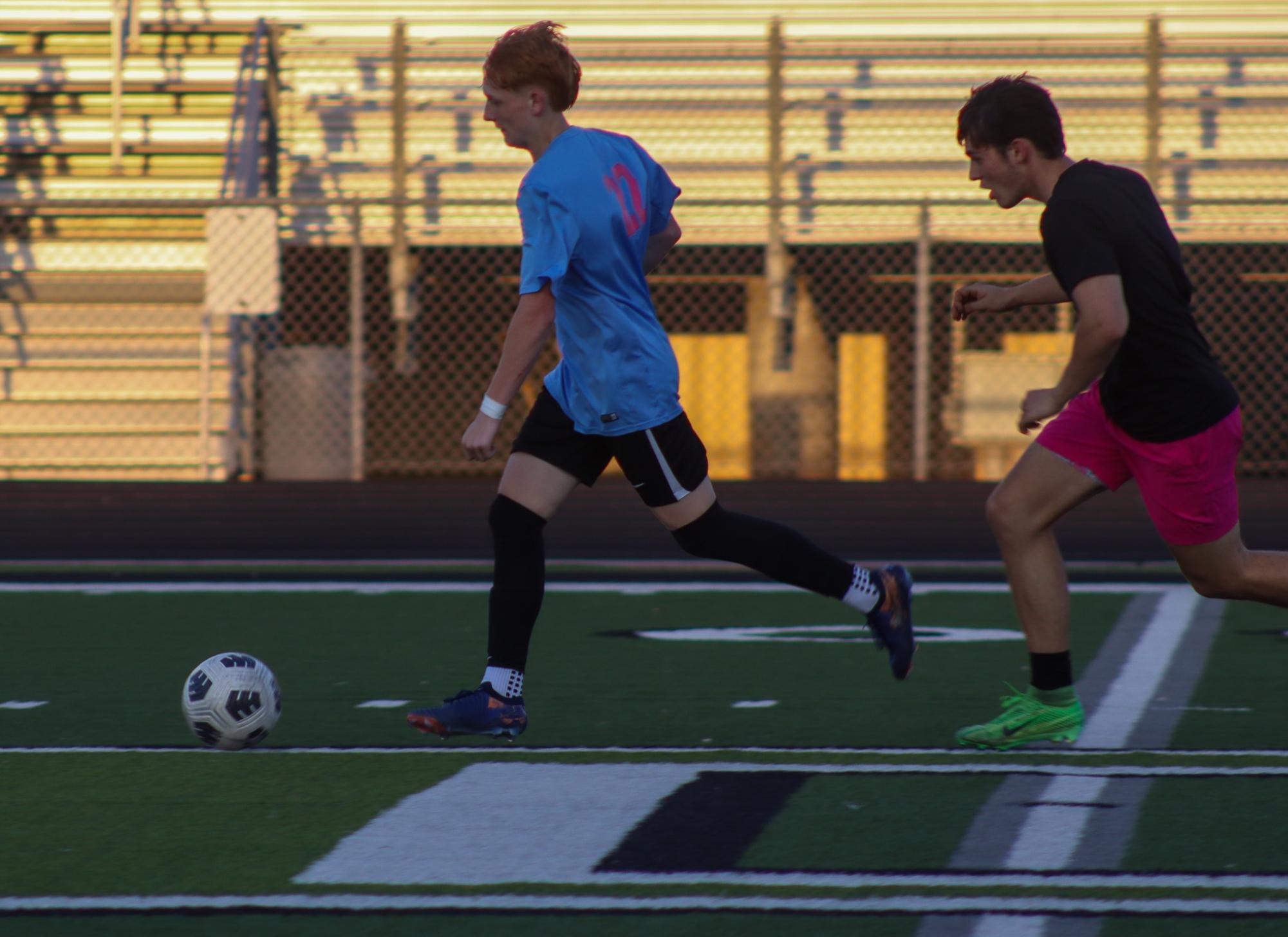Boys varsity soccer vs. Alumni game (Photos by Delainey Stephenson)