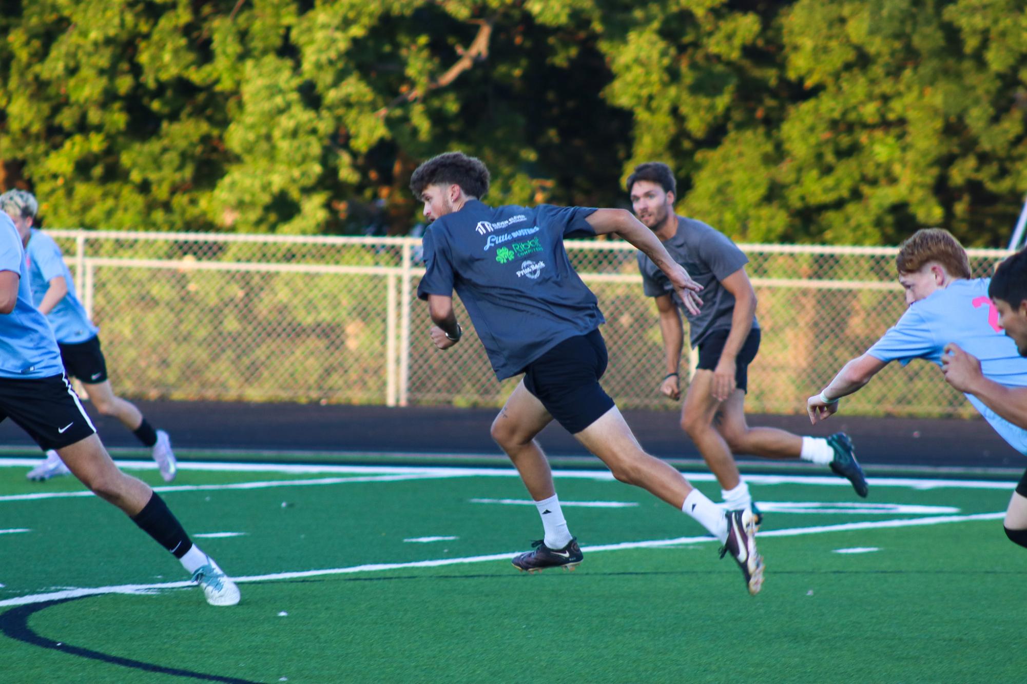 Boys varsity soccer vs. Alumni game (Photos by Delainey Stephenson)