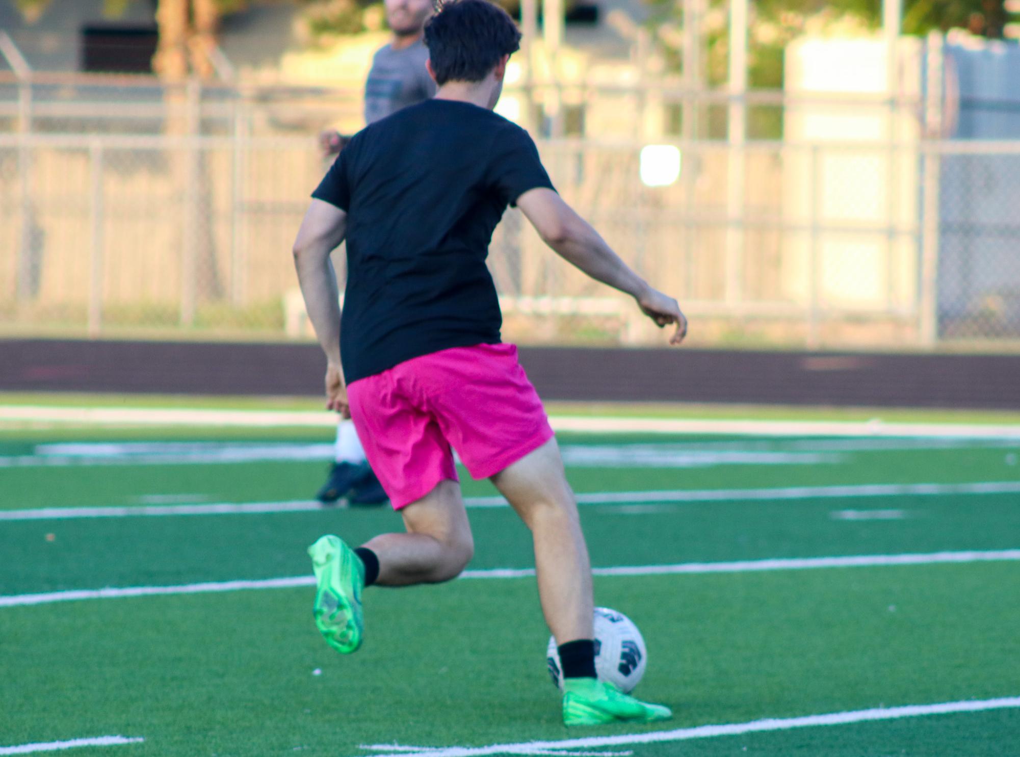 Boys varsity soccer vs. Alumni game (Photos by Delainey Stephenson)