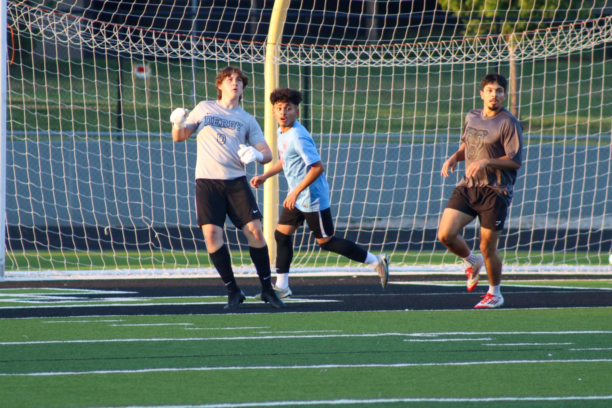 Boys varsity soccer vs. Alumni game (Photos by Delainey Stephenson)