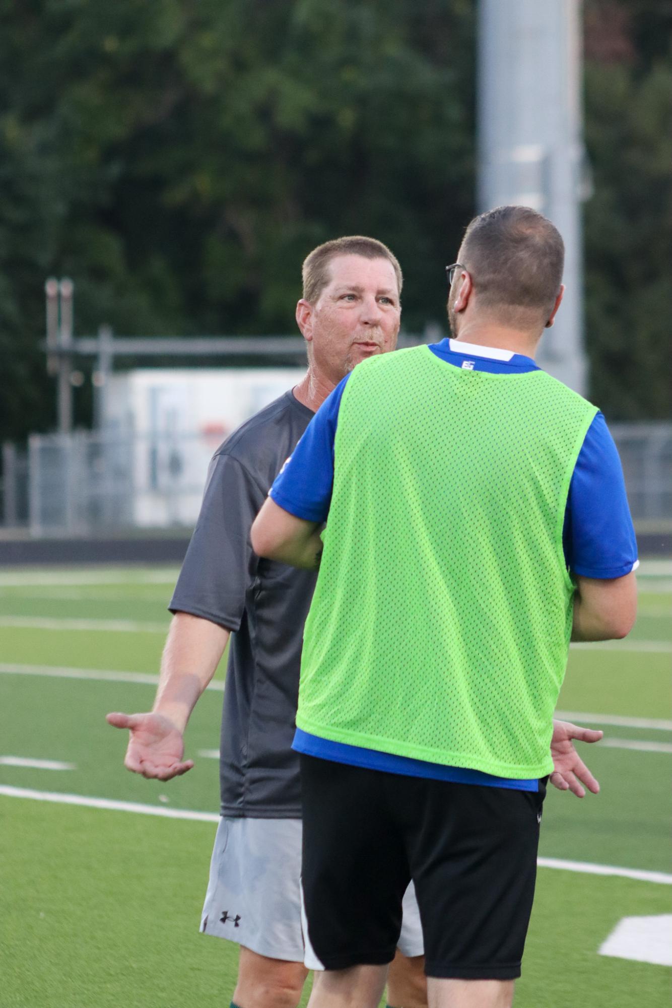 Boys varsity soccer vs. Alumni game (Photos by Delainey Stephenson)