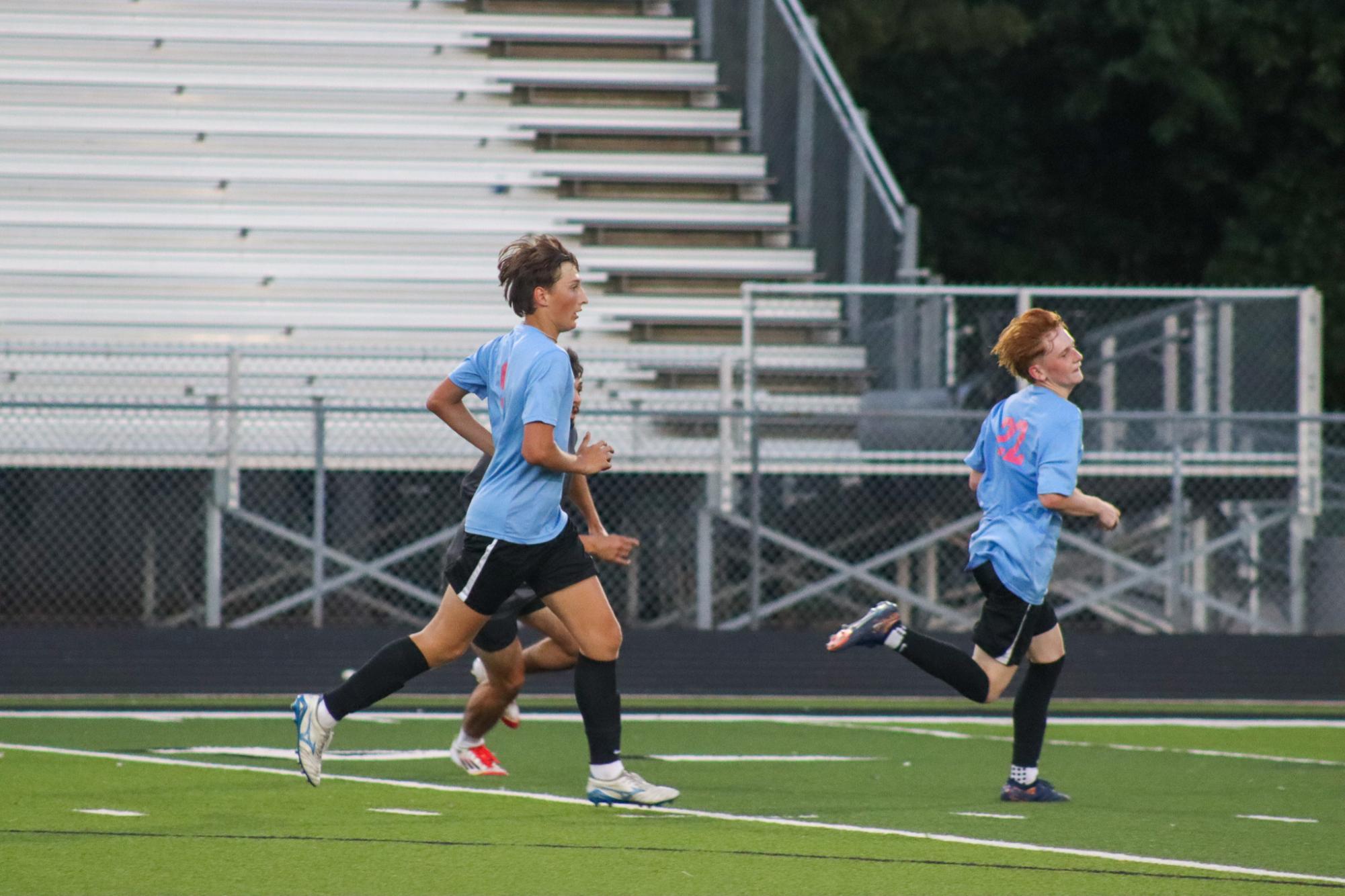 Boys varsity soccer vs. Alumni game (Photos by Delainey Stephenson)