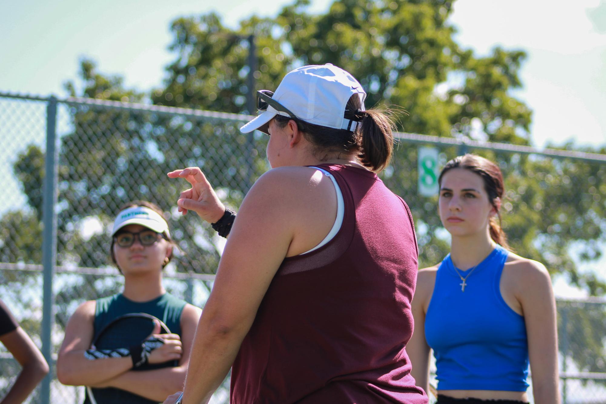 Girls tennis practice (Photos by Isabella Webb)