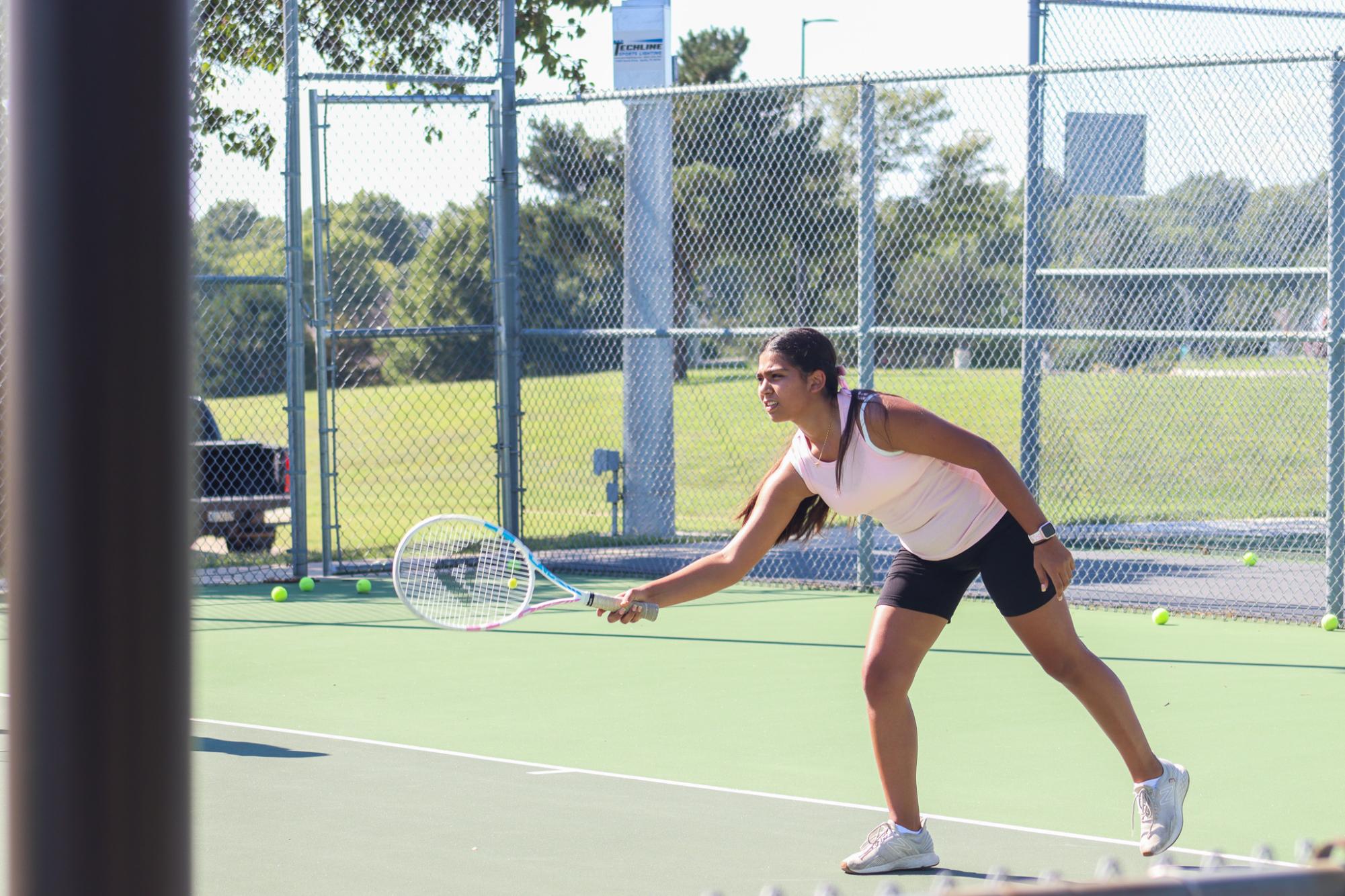 Girls Tennis Practice (Photos by Janie Simard)