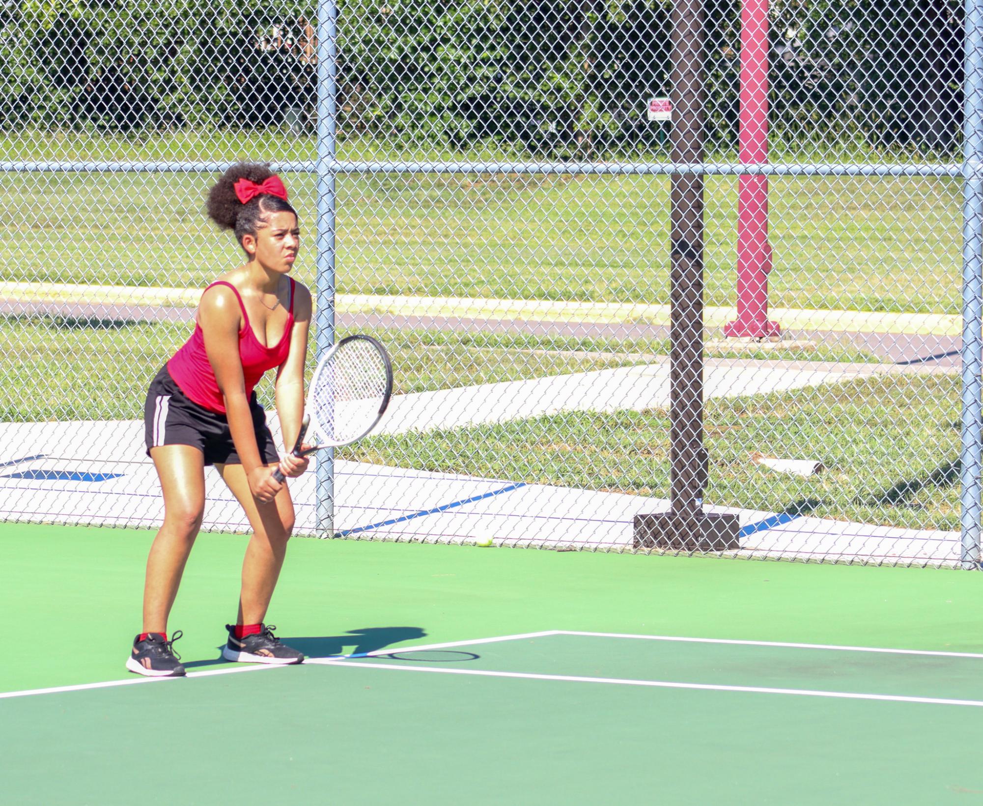 Girls Tennis Practice (Photos by Janie Simard)