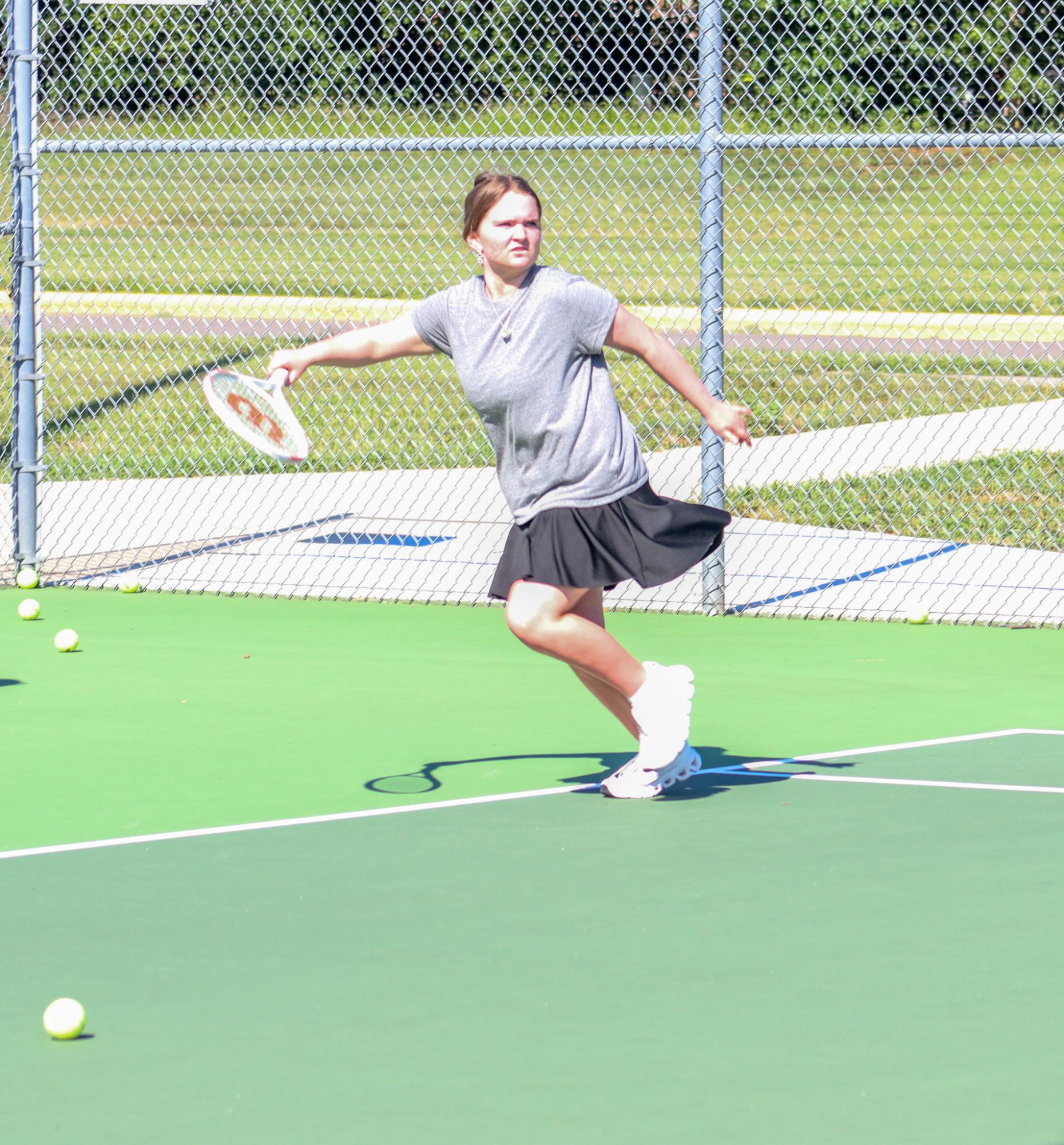 Girls Tennis Practice (Photos by Janie Simard)