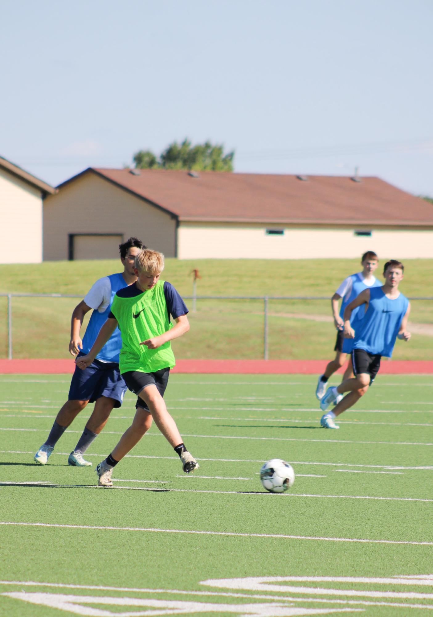 Boys soccer practice (Photos by Leona Nguyen)