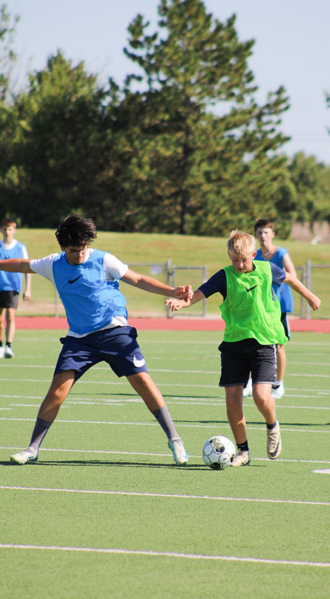 Boys soccer practice (Photos by Leona Nguyen)