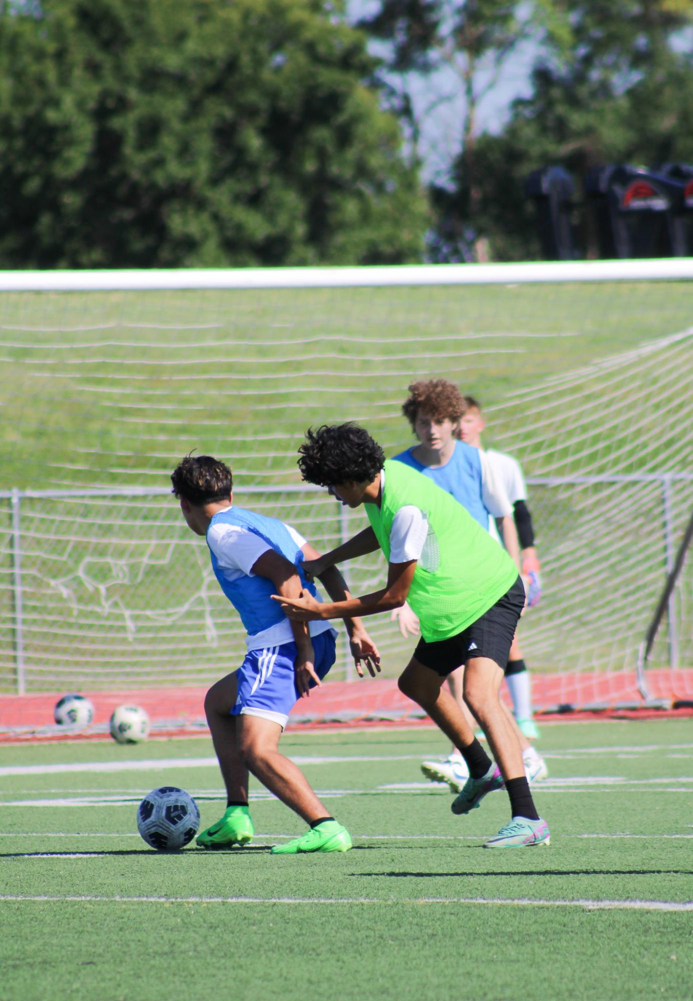 Boys soccer practice (Photos by Leona Nguyen)