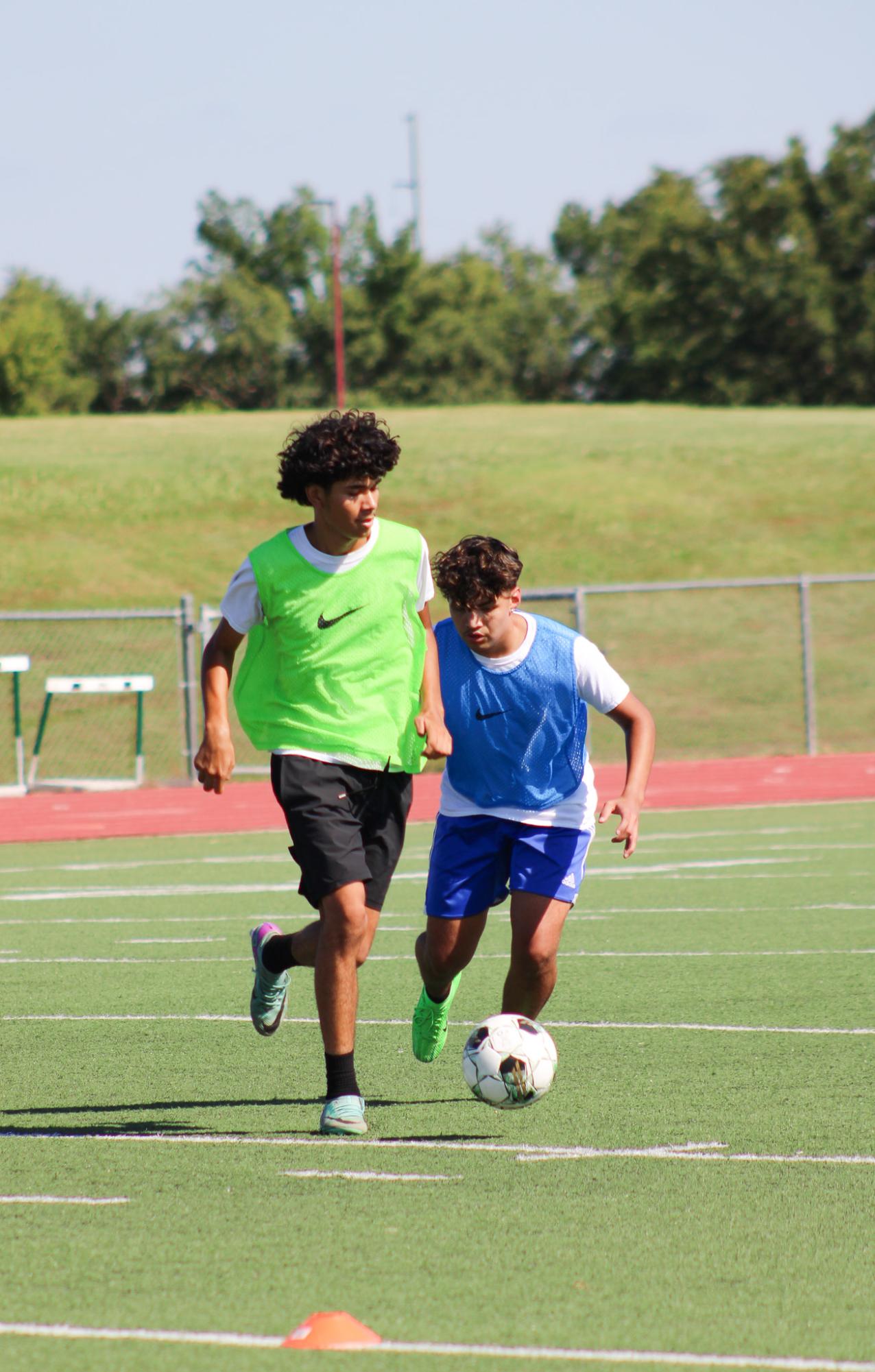 Boys soccer practice (Photos by Leona Nguyen)