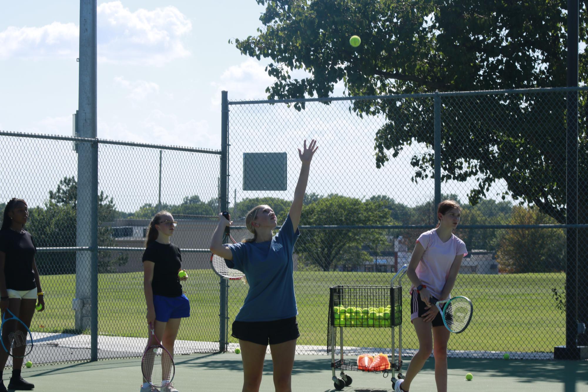 Tennis Practice (Photos by Samuel Shulda)