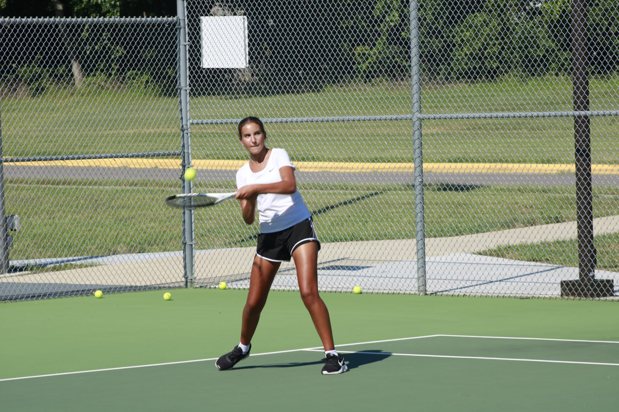 Tennis Practice (Photos by Samuel Shulda)