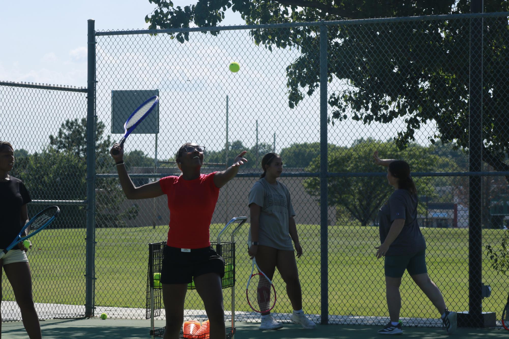 Tennis Practice (Photos by Samuel Shulda)