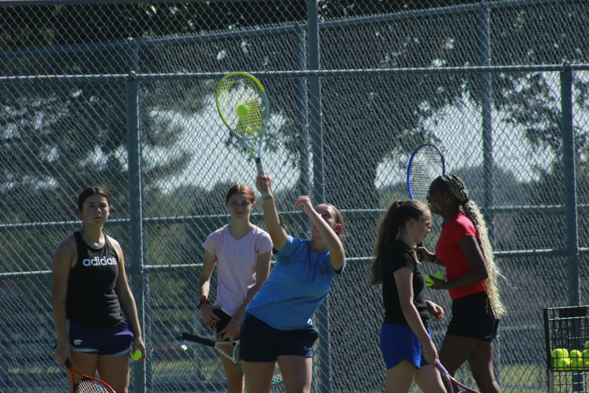 Tennis Practice (Photos by Samuel Shulda)