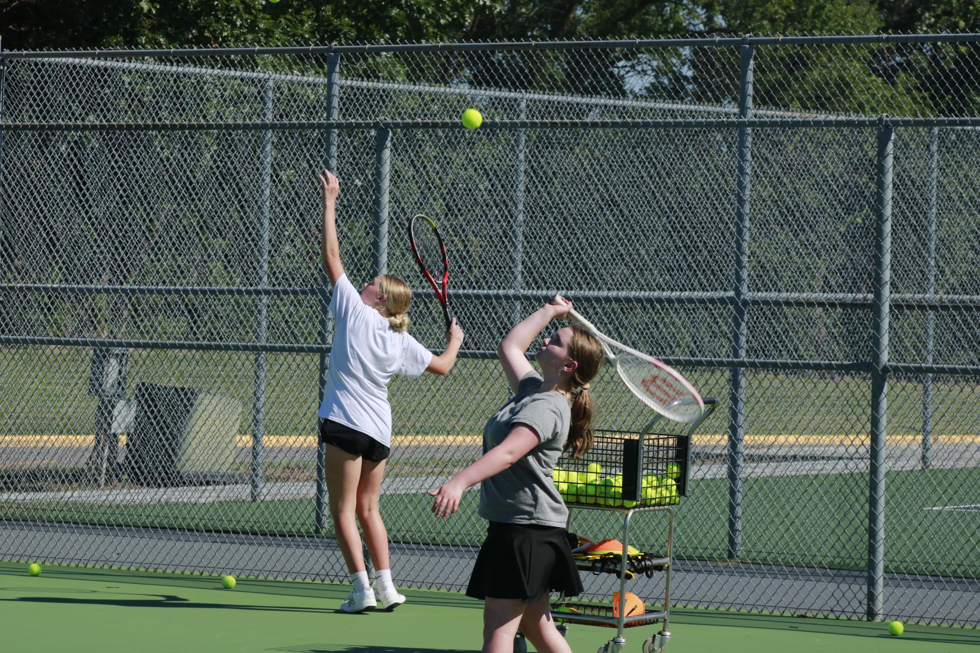 Tennis Practice (Photos by Samuel Shulda)