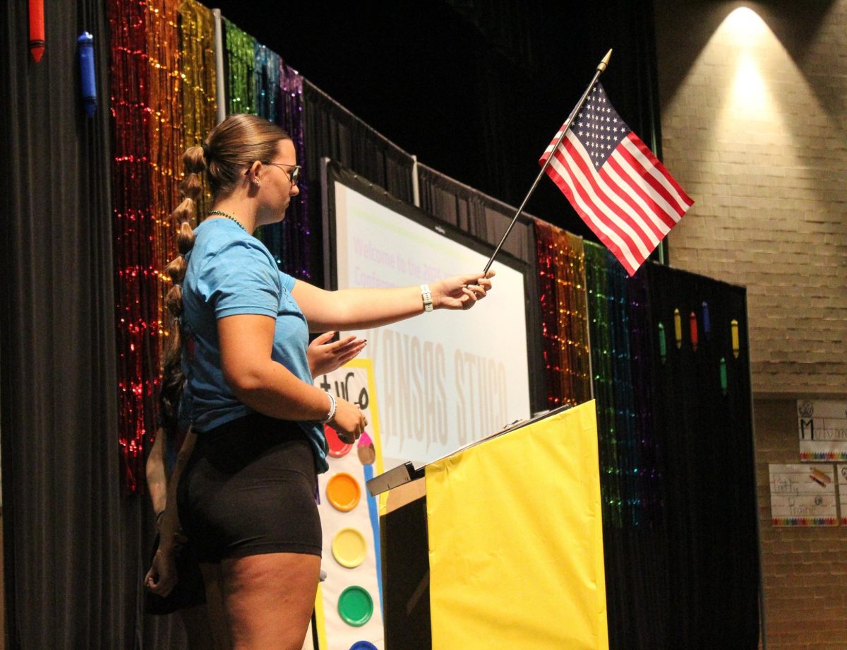 The annual student council conference organized through KSHSAA was hosted at Derby High school. Over 40 schools  and 700+ were in attendance.