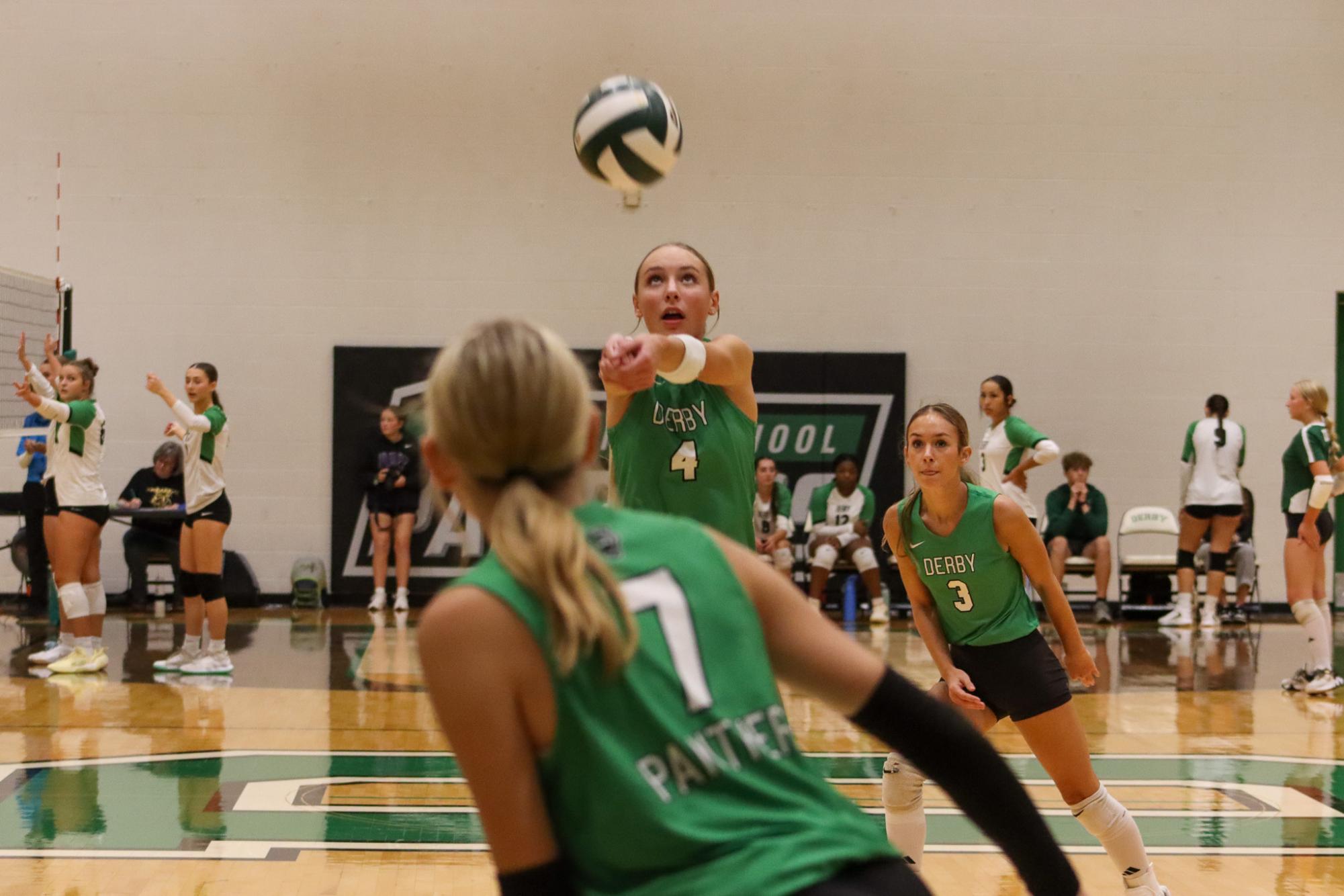 Varsity girls volleyball vs. Goddard (Photos by Isabella Webb)