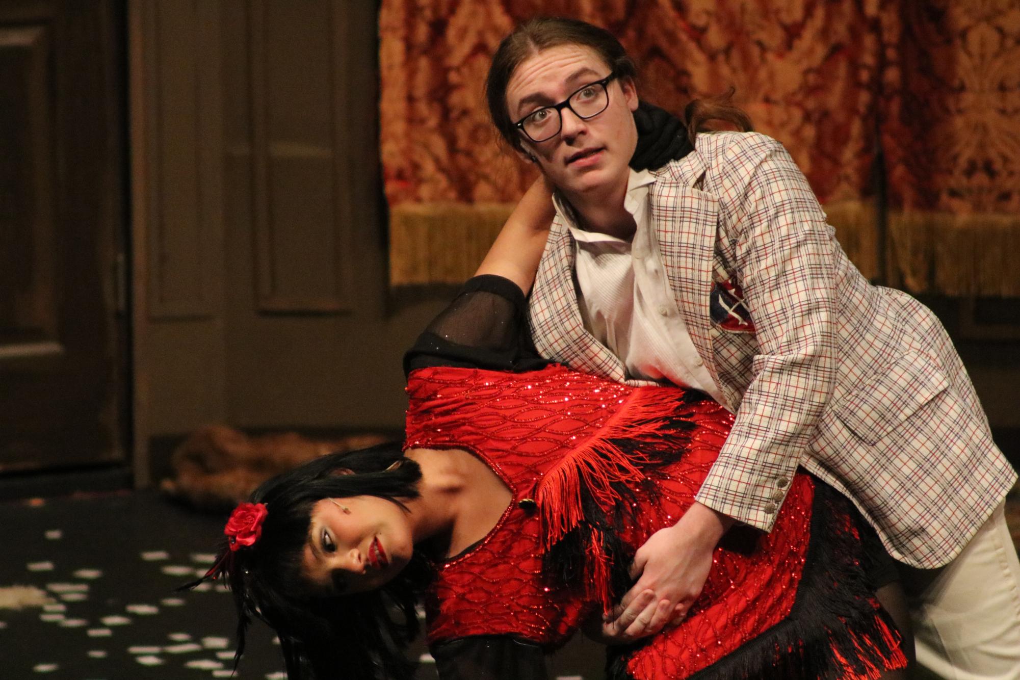 The DHS drama department had their closing night of The Play That Goes Wrong. 