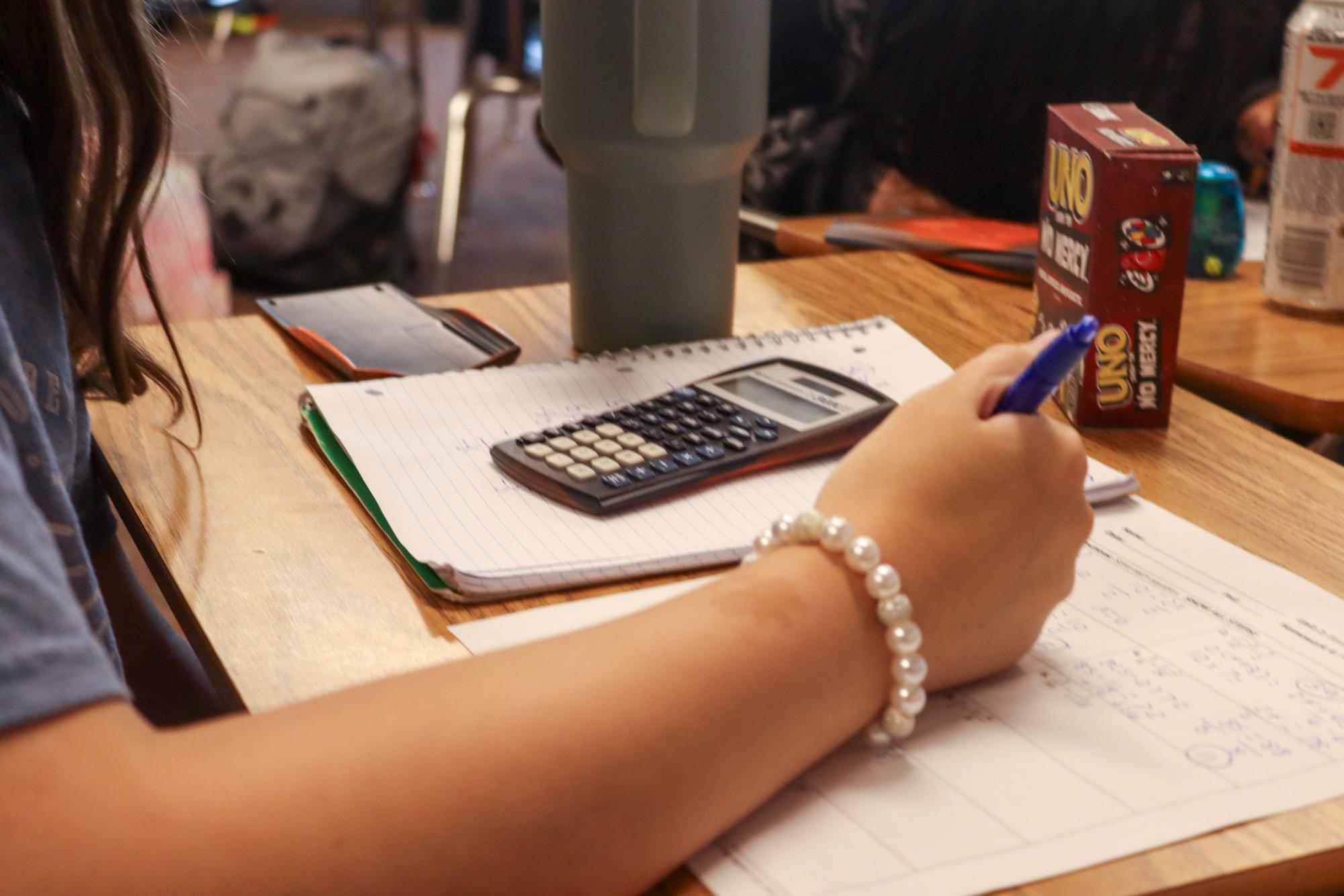 Freshman math class (photos by Stevie Hoppock)