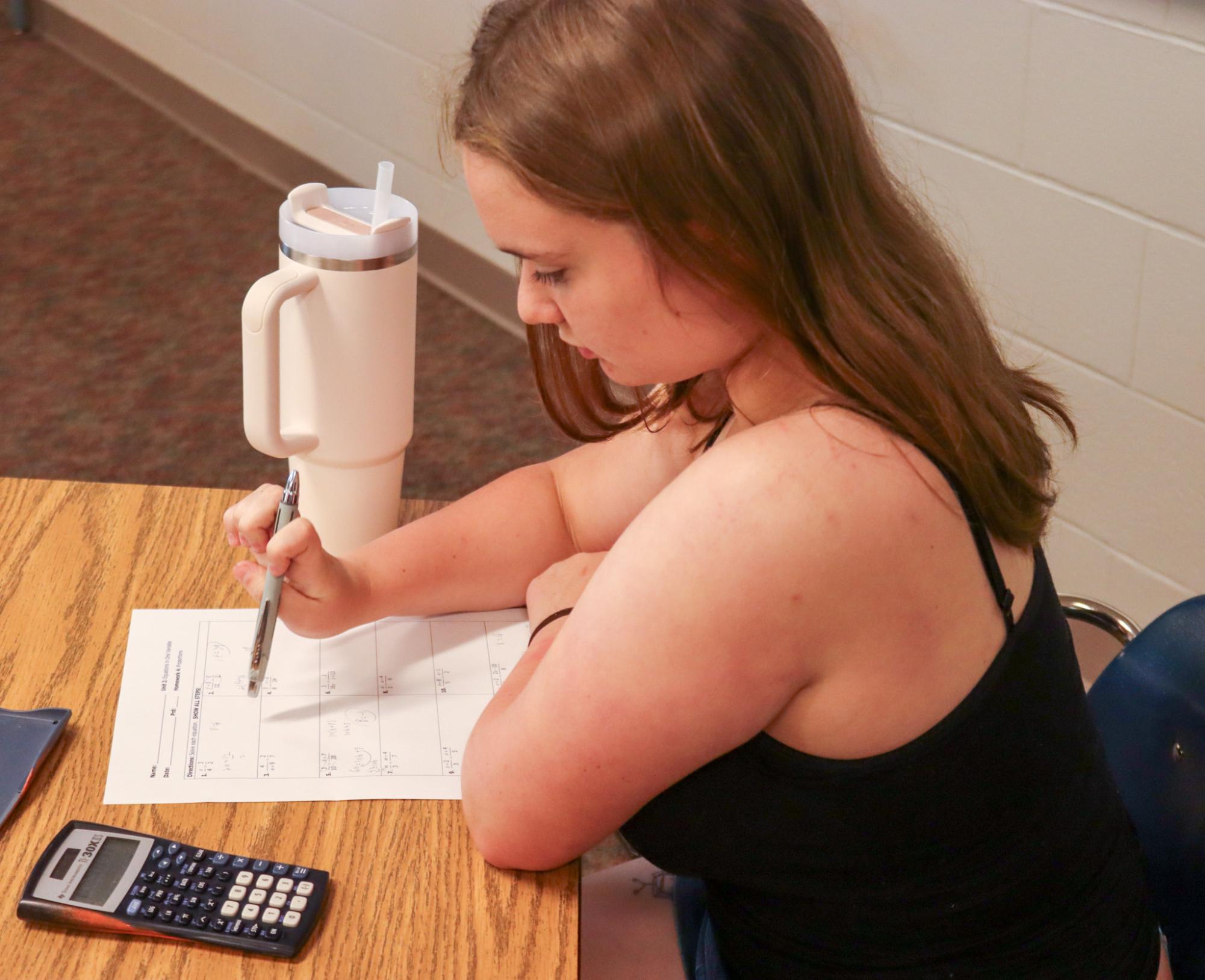 Freshman math class (photos by Stevie Hoppock)