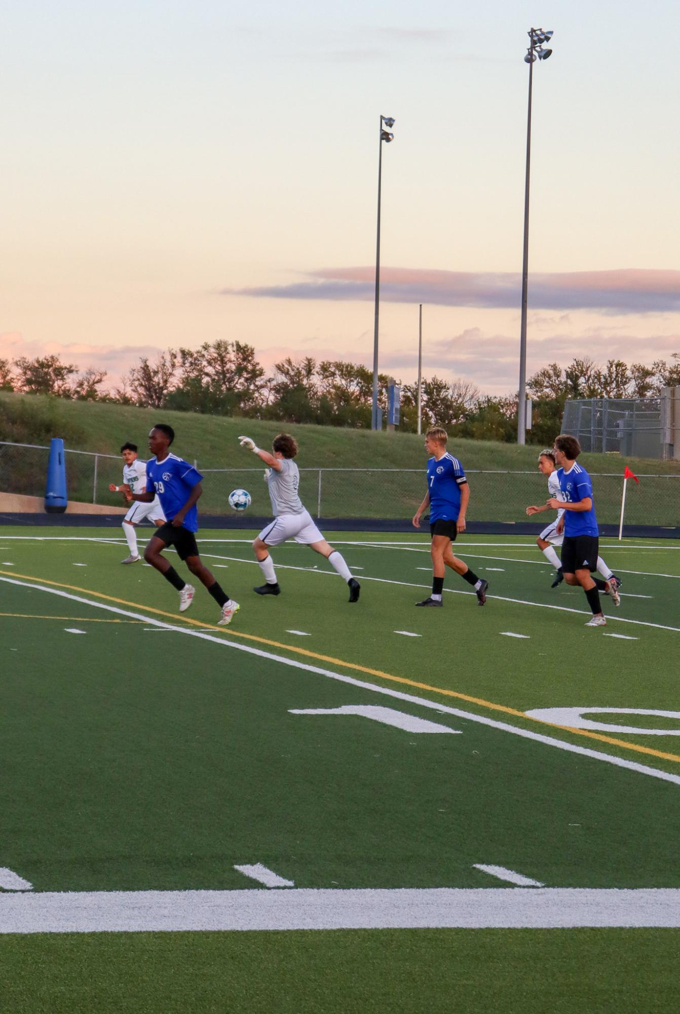 Boys varsity soccer vs. Goddard (Photos by Delainey Stephenson)