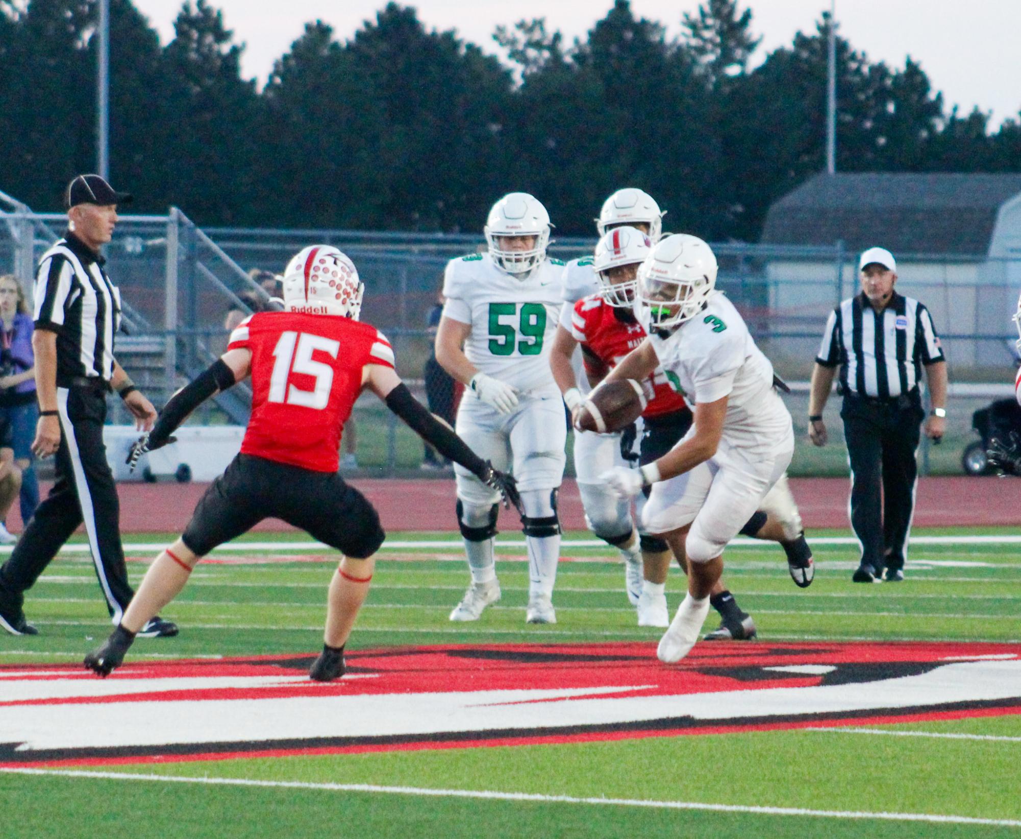 Football vs. Maize (Photos by Ella Davidson)