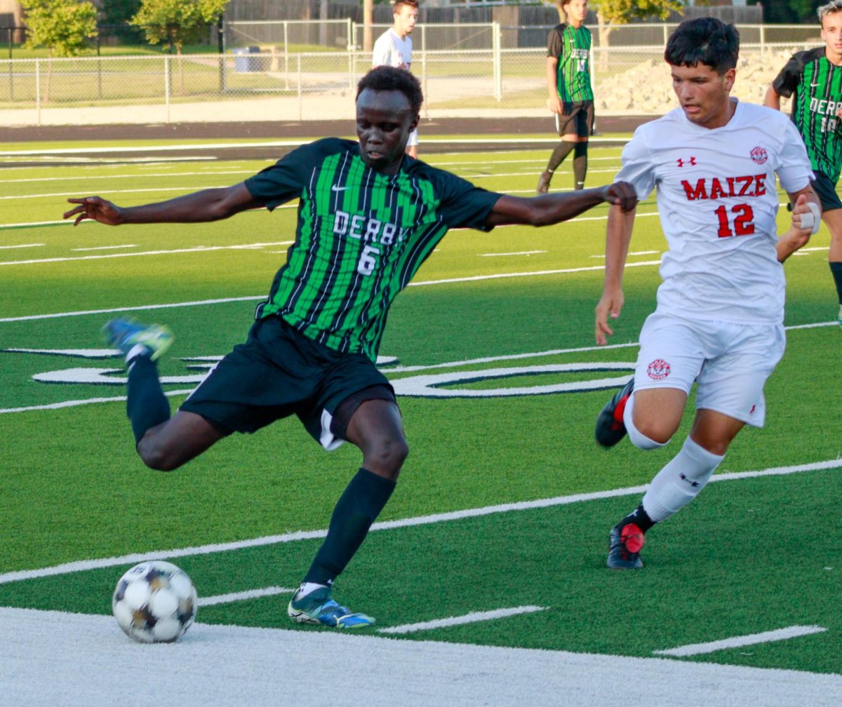 Boys varsity soccer falls 0-4 against Maize on september 11. 