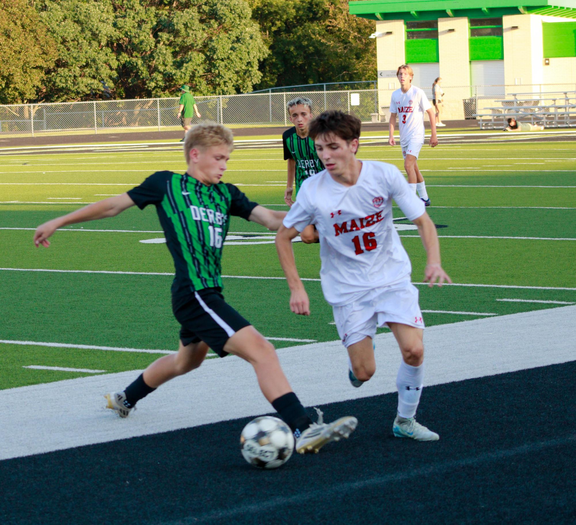 Boys Varsity Soccer vs. Maize (photos by Stevie Hooppock)