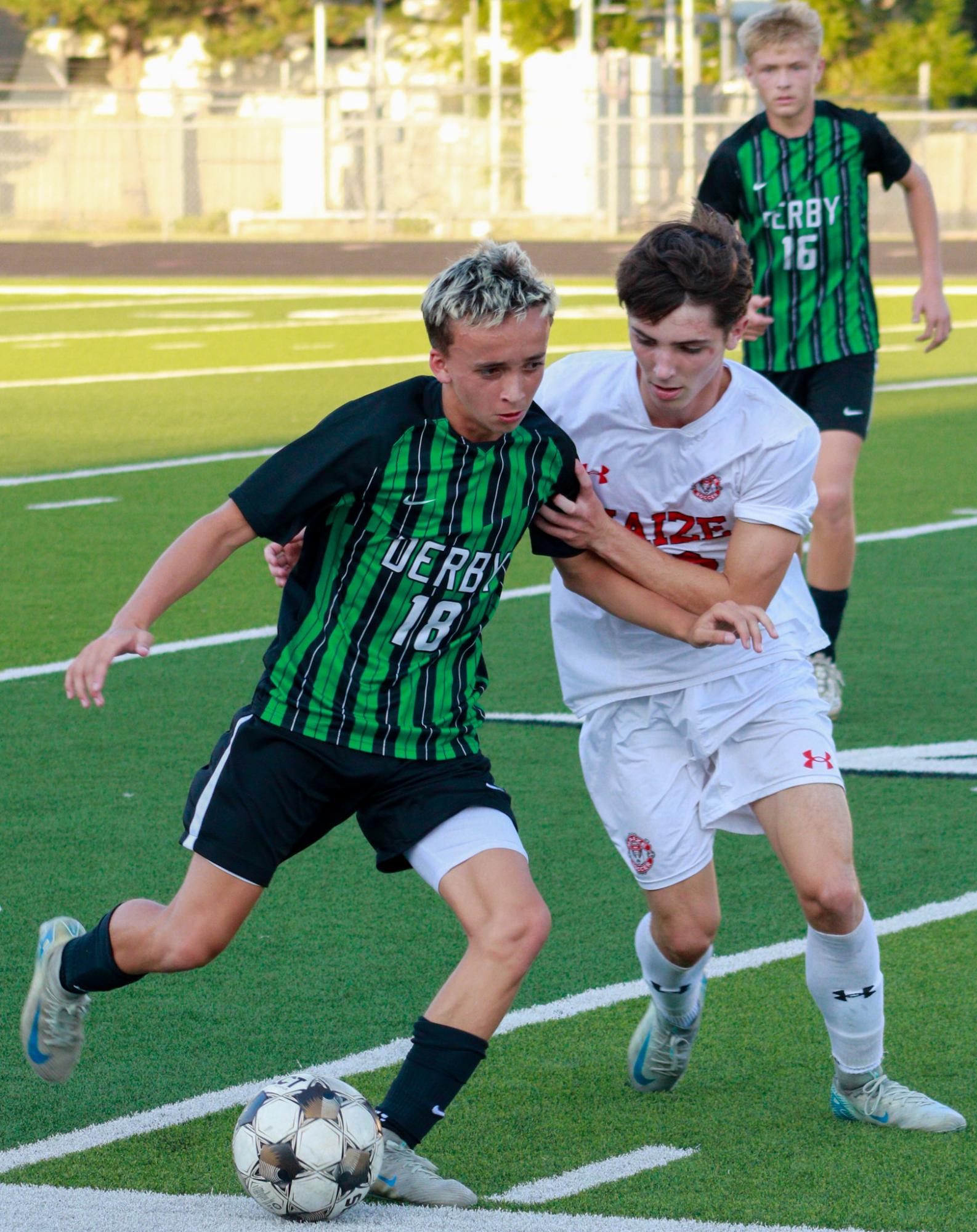 Boys Varsity Soccer vs. Maize (photos by Stevie Hooppock)