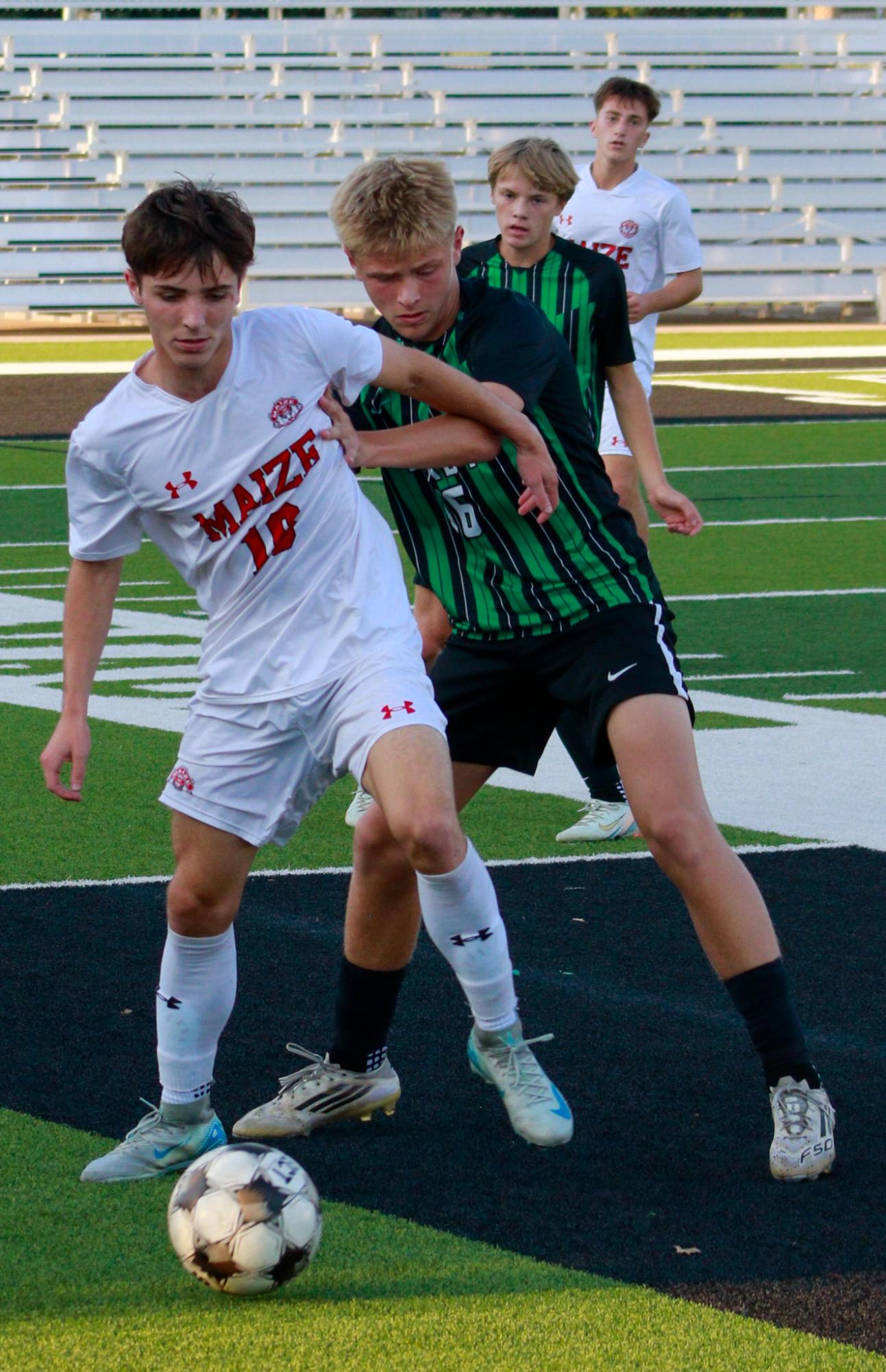 Boys Varsity Soccer vs. Maize (photos by Stevie Hooppock)