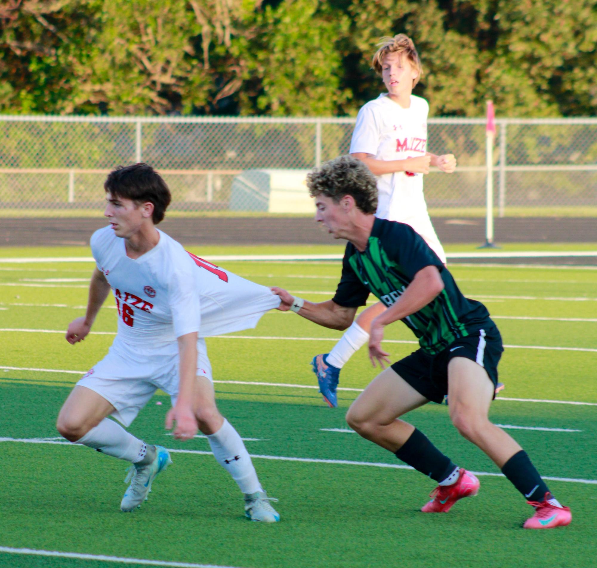 Boys Varsity Soccer vs. Maize (photos by Stevie Hooppock)