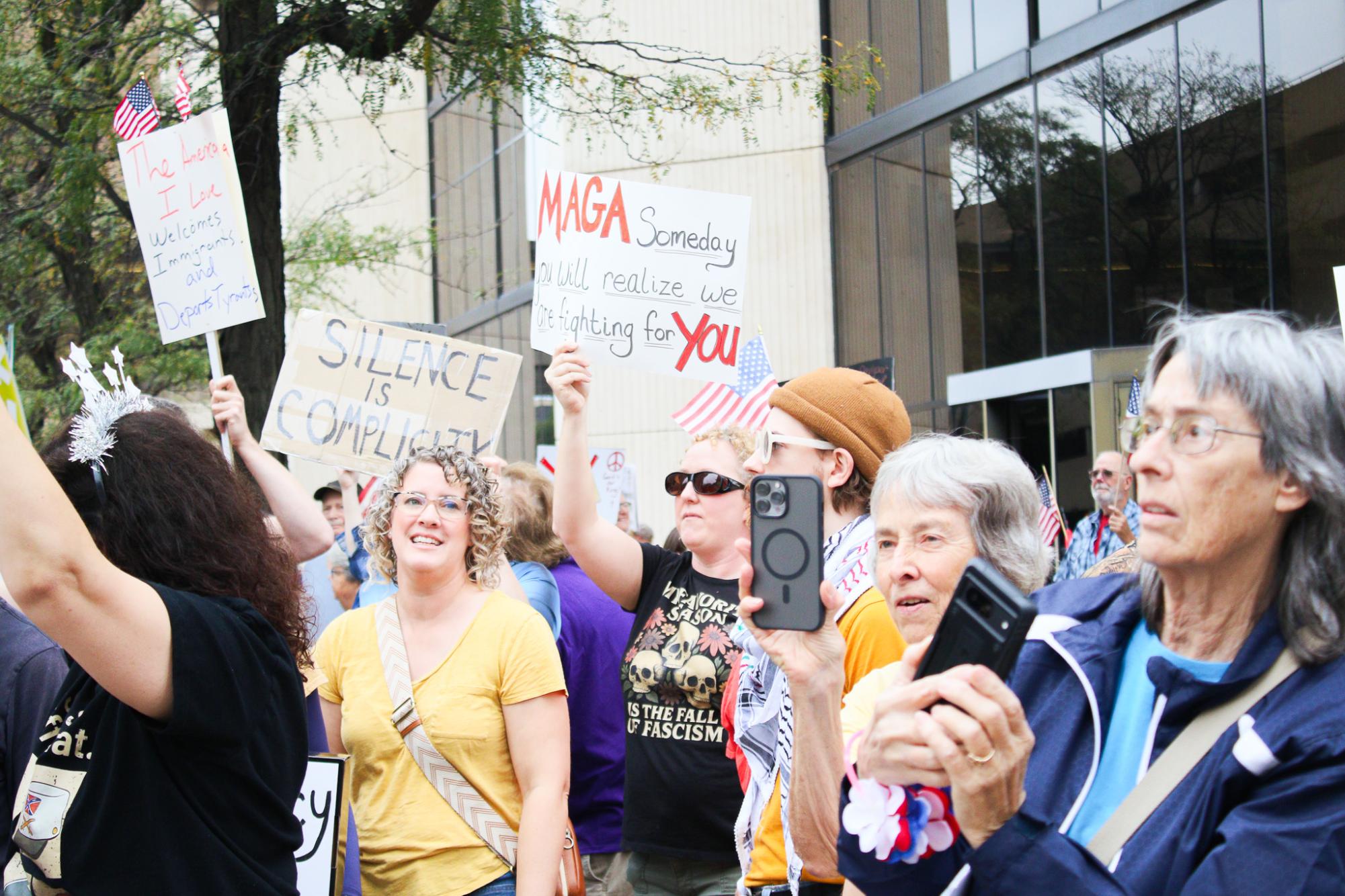 No Kings Protest (Photos by Ava Mbawuike)