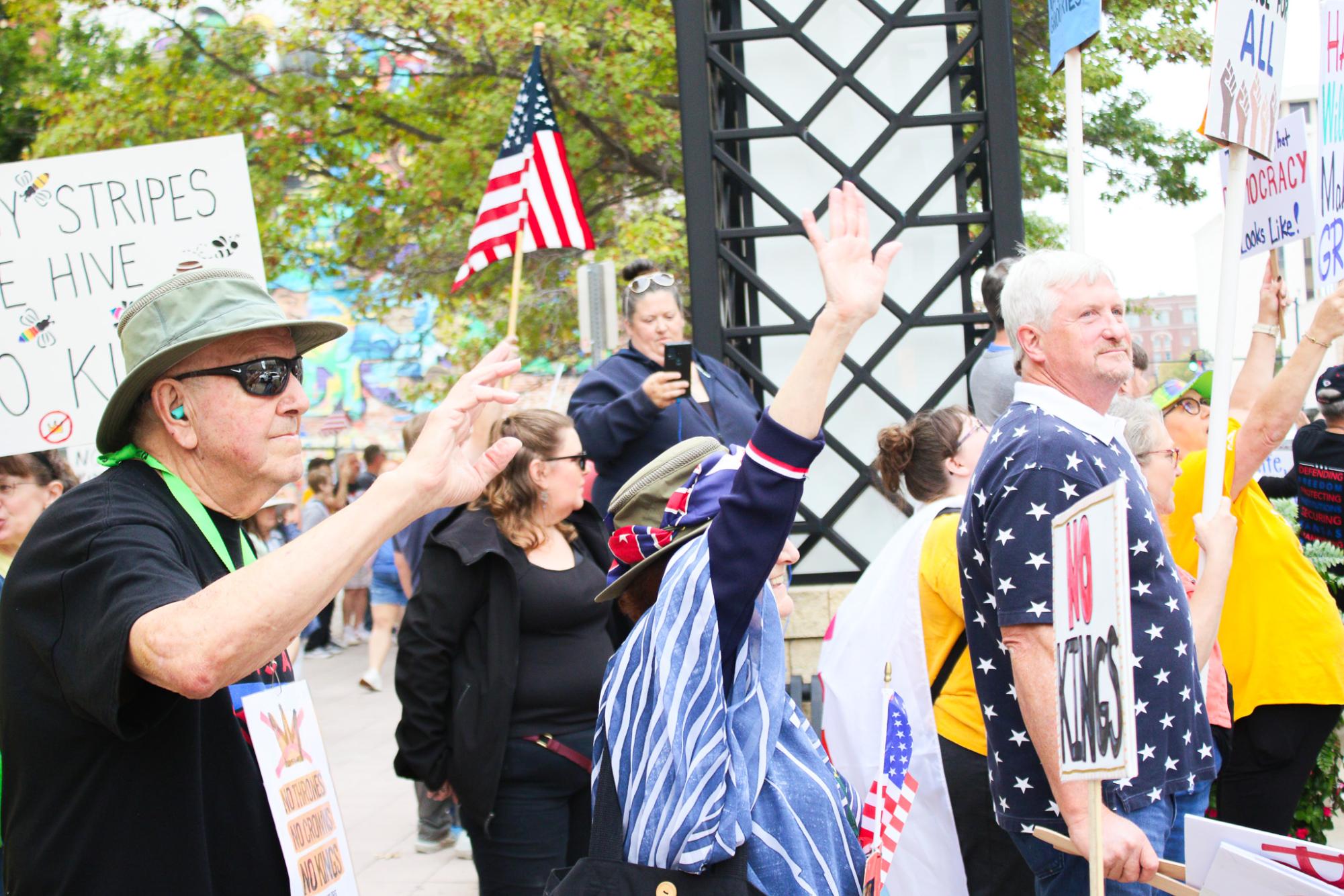 No Kings Protest (Photos by Ava Mbawuike)