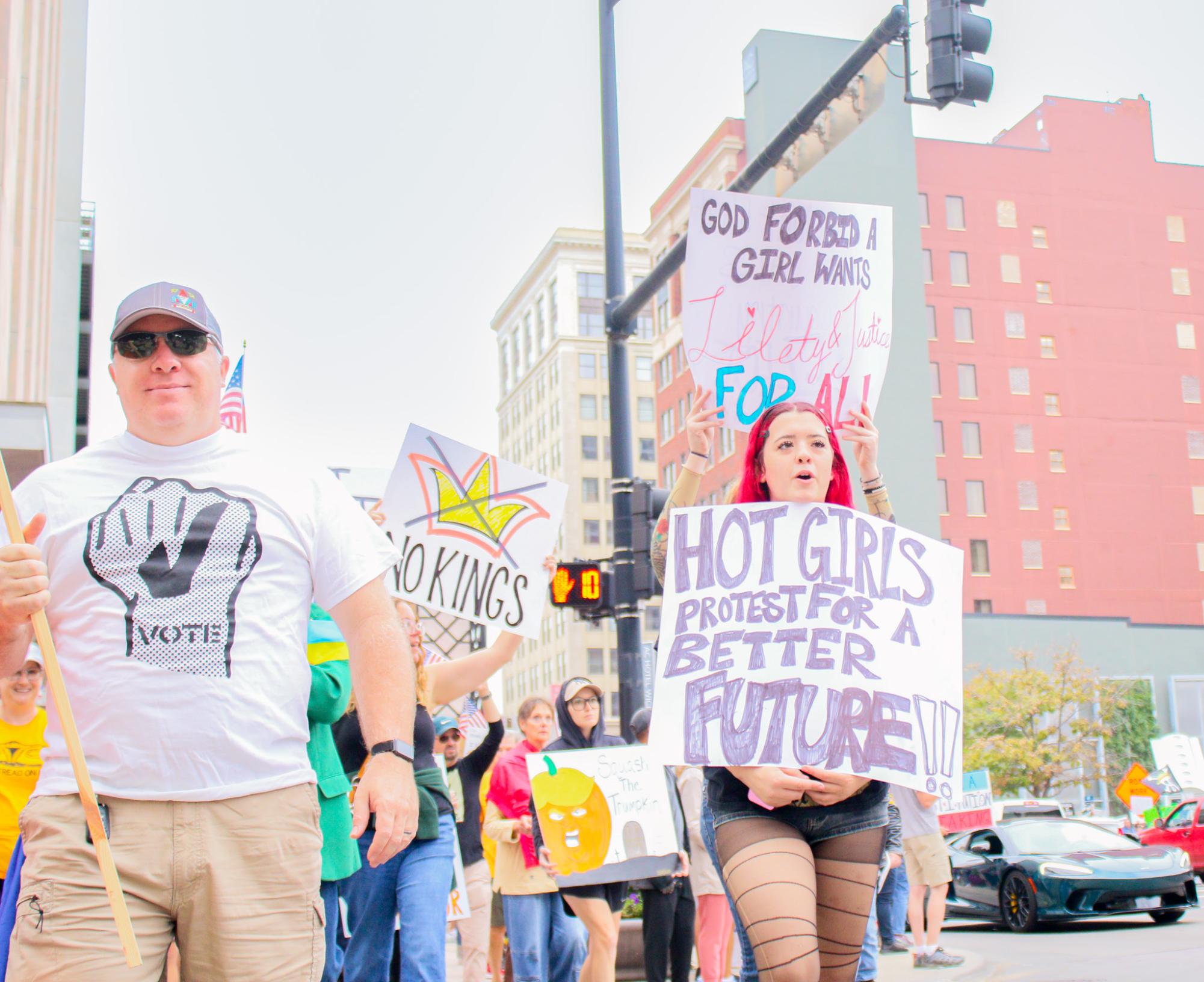 No Kings Protest (Photos by Ava Mbawuike)