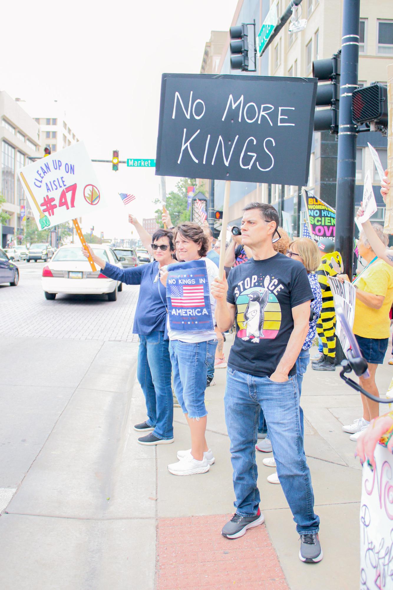 No Kings Protest (Photos by Ava Mbawuike)