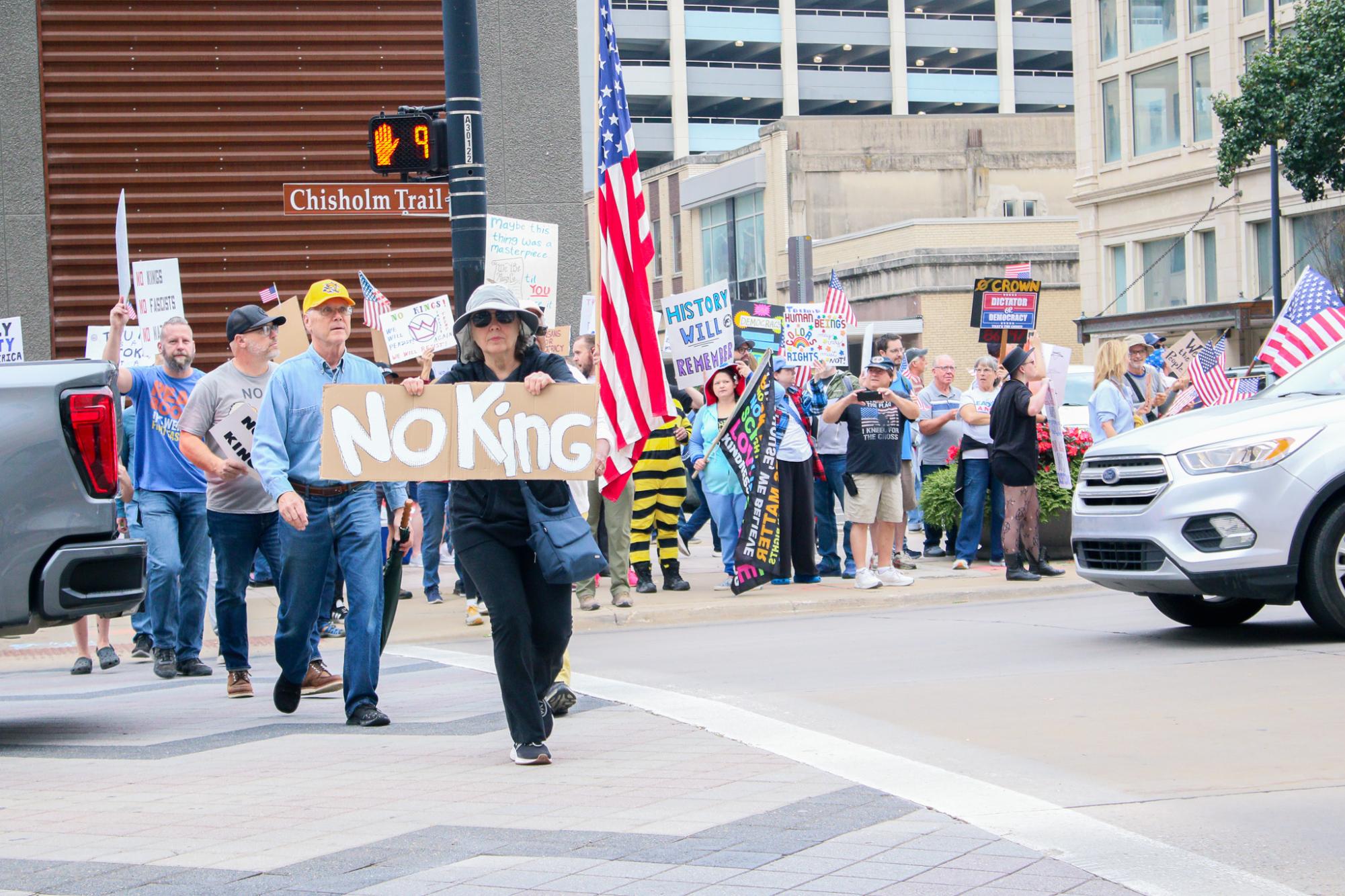 No Kings Protest (Photos by Ava Mbawuike)
